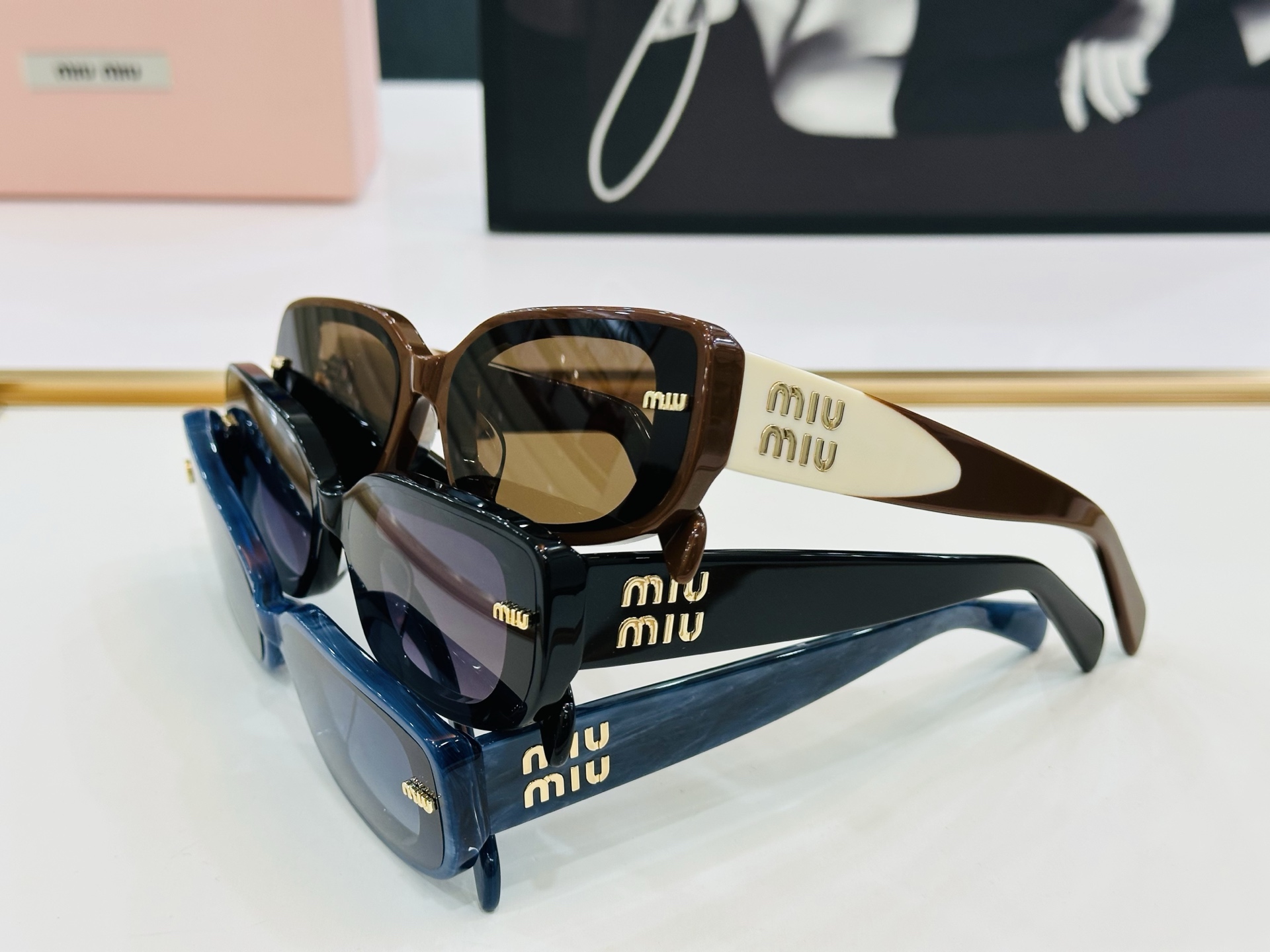 谬家 MU15KS Size：50口23-145 女士太阳眼镜 玫瑰玫瑰 高档 L时尚墨镜潮人强强太阳镜