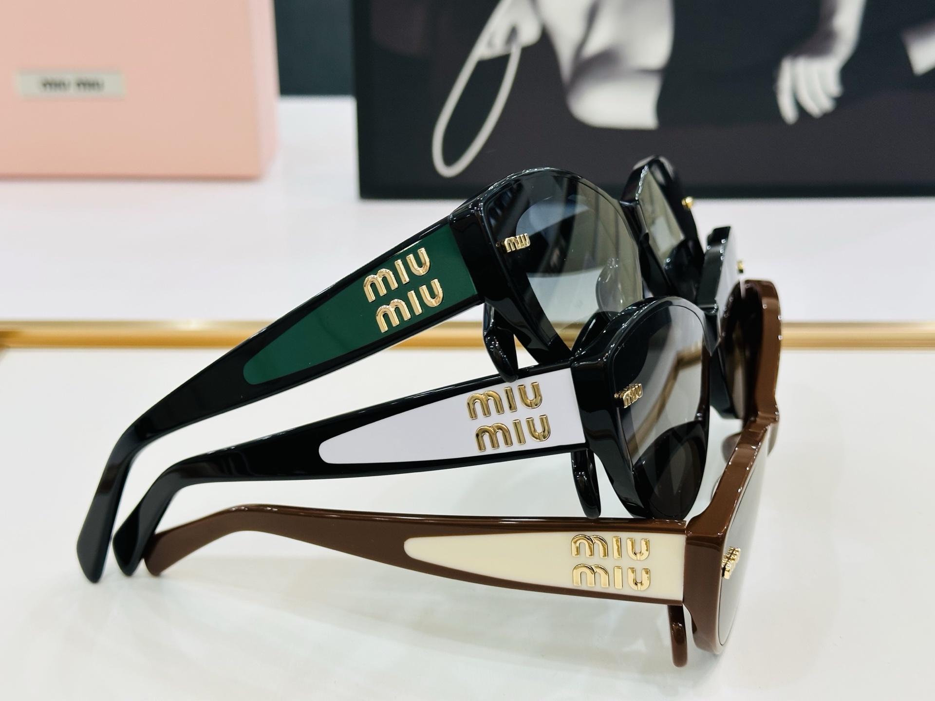 谬家 MU08KS Size：62口16-145 女士太阳眼镜 玫瑰玫瑰 高档 L时尚墨镜潮人强强太阳镜