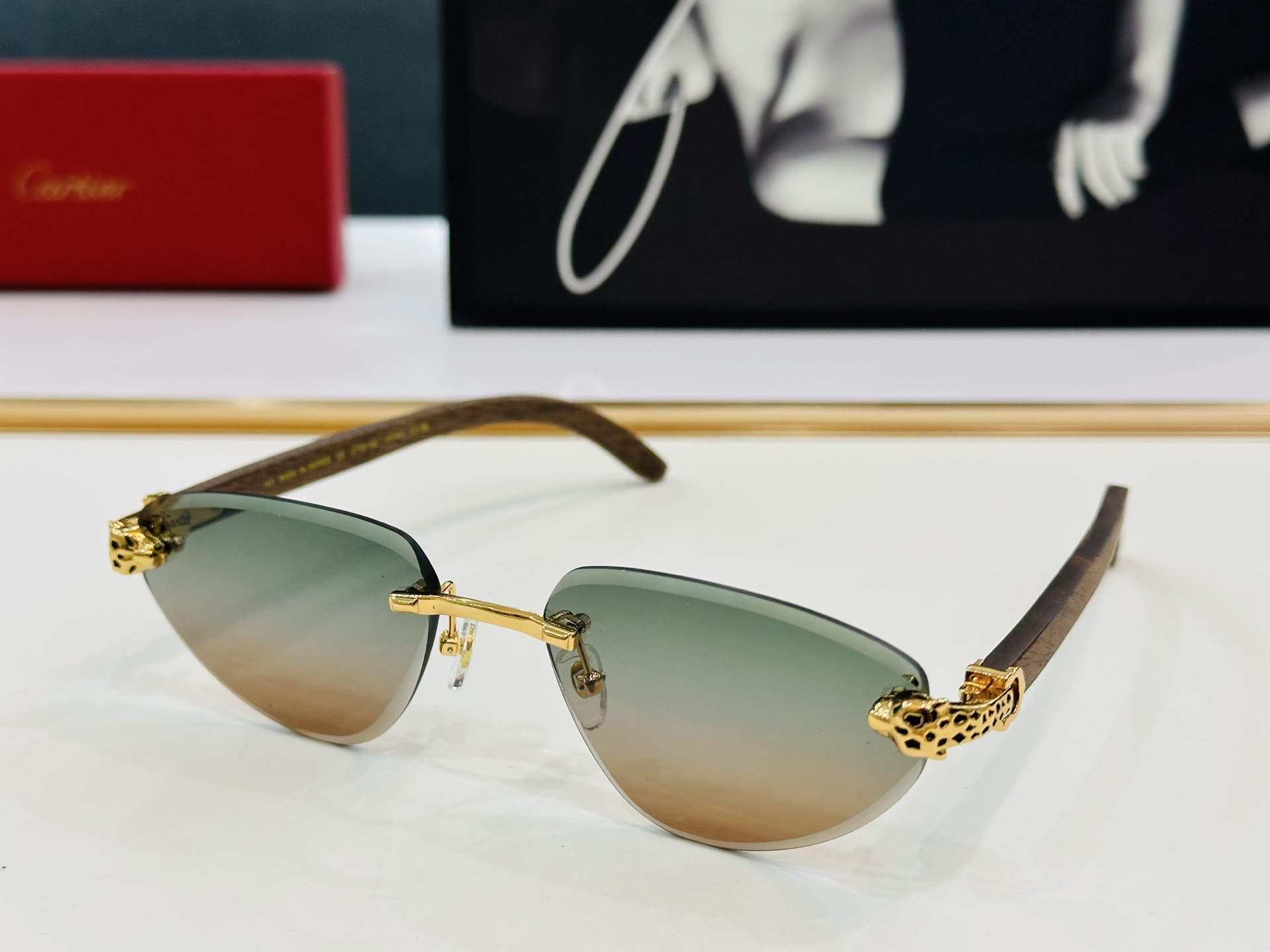 🆕 原版Cartie* 卡家 官网经典款 太阳镜 CT0616S Size：57口18-143   电镀