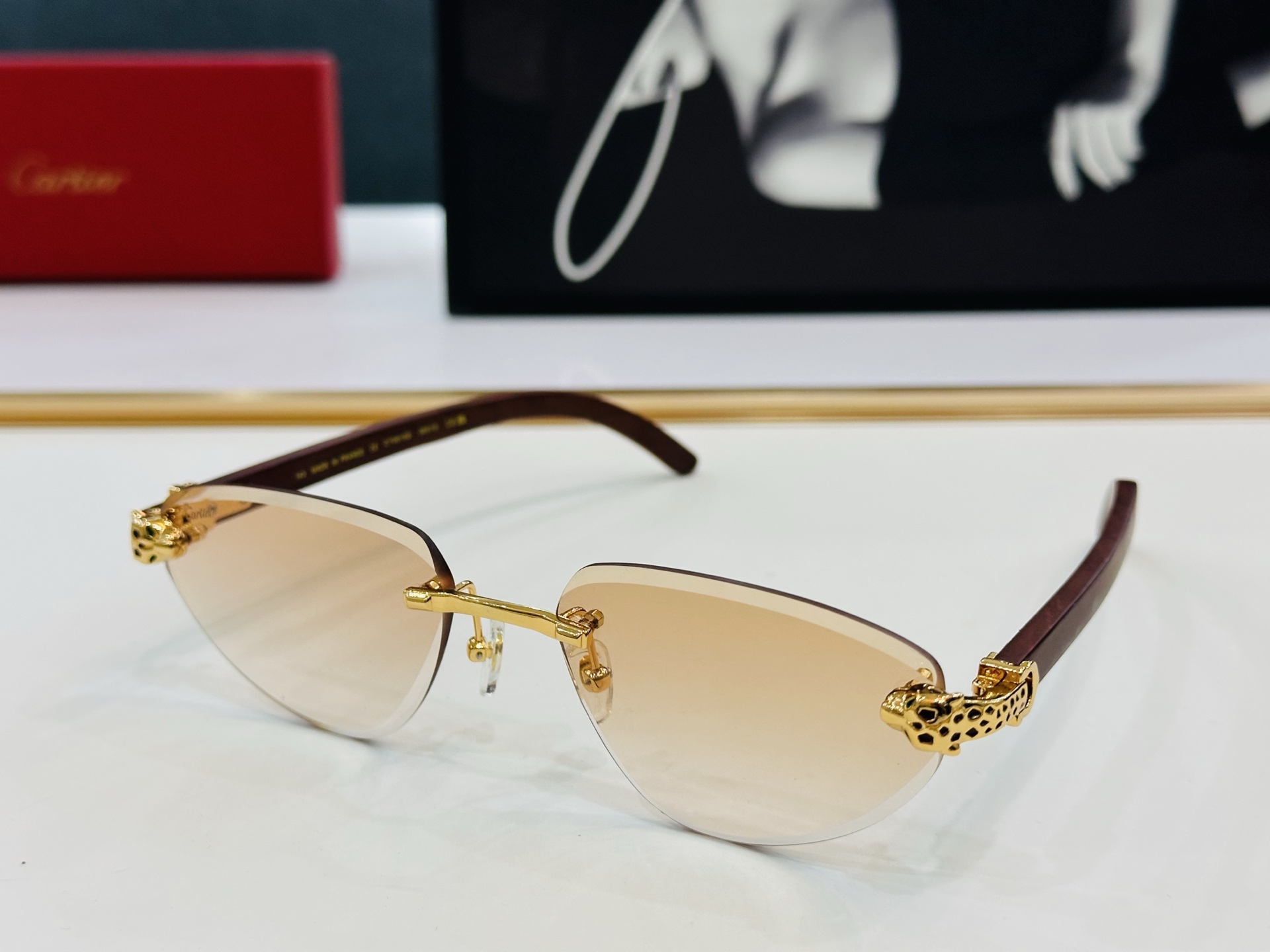🆕 原版Cartie* 卡家 官网经典款 太阳镜 CT0616S Size：57口18-143   电镀