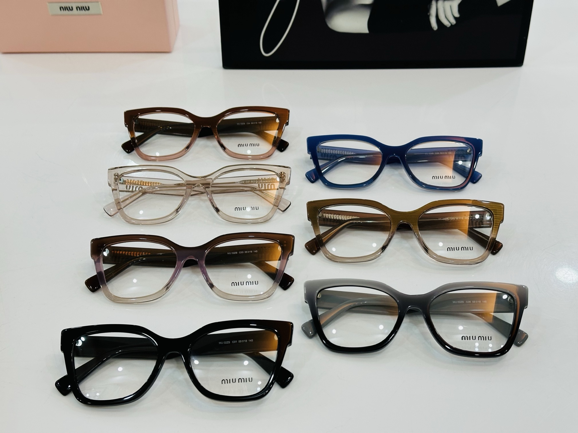 ❤️❤️🆕 谬家 MU02ZS Size：55口18-145   玫瑰得意微笑 L独具品质 配光架 