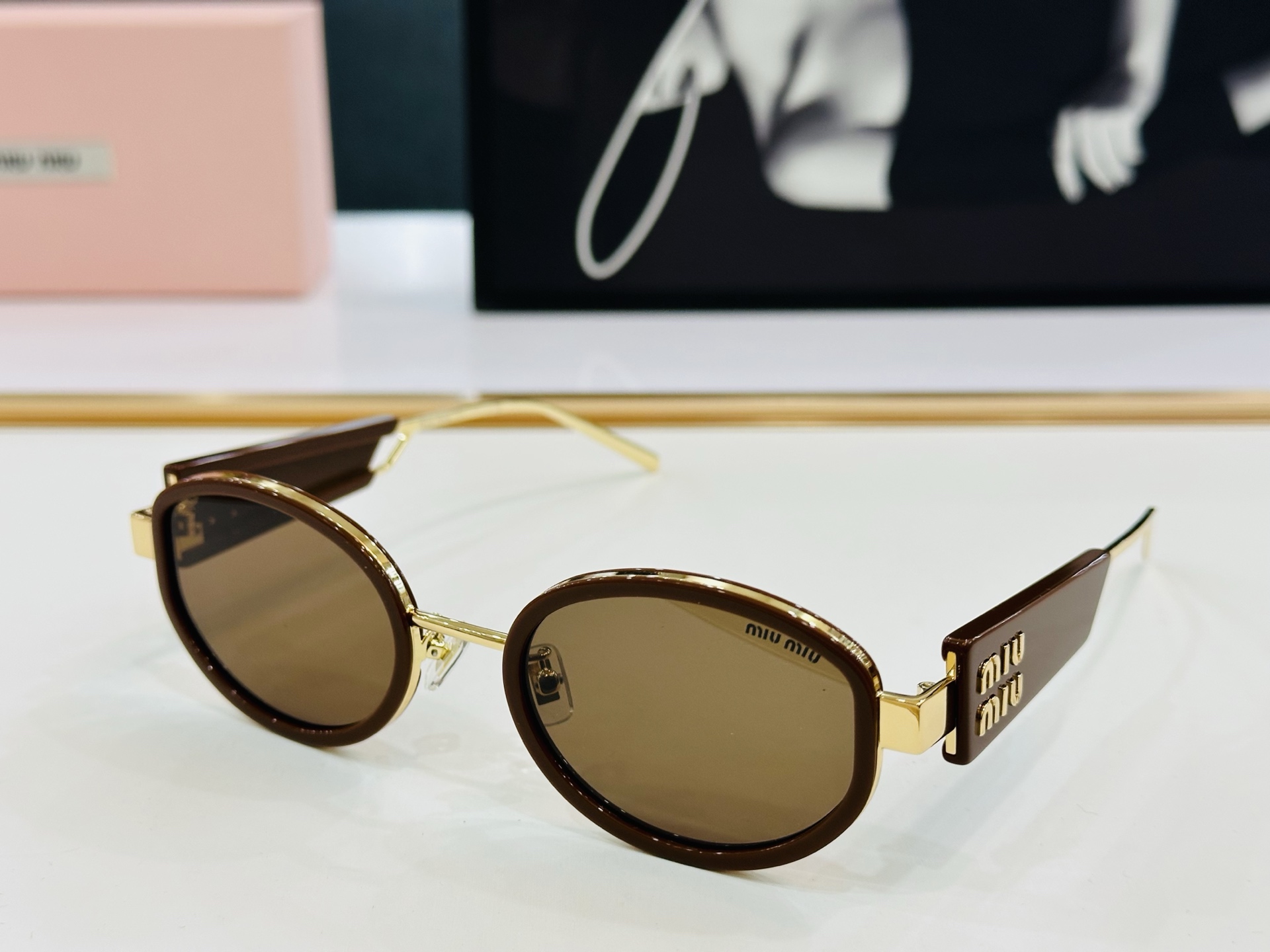 谬家 SMU63WS Size：51口23-145 女士太阳眼镜 玫瑰玫瑰 高档 L时尚墨镜潮人强强太阳