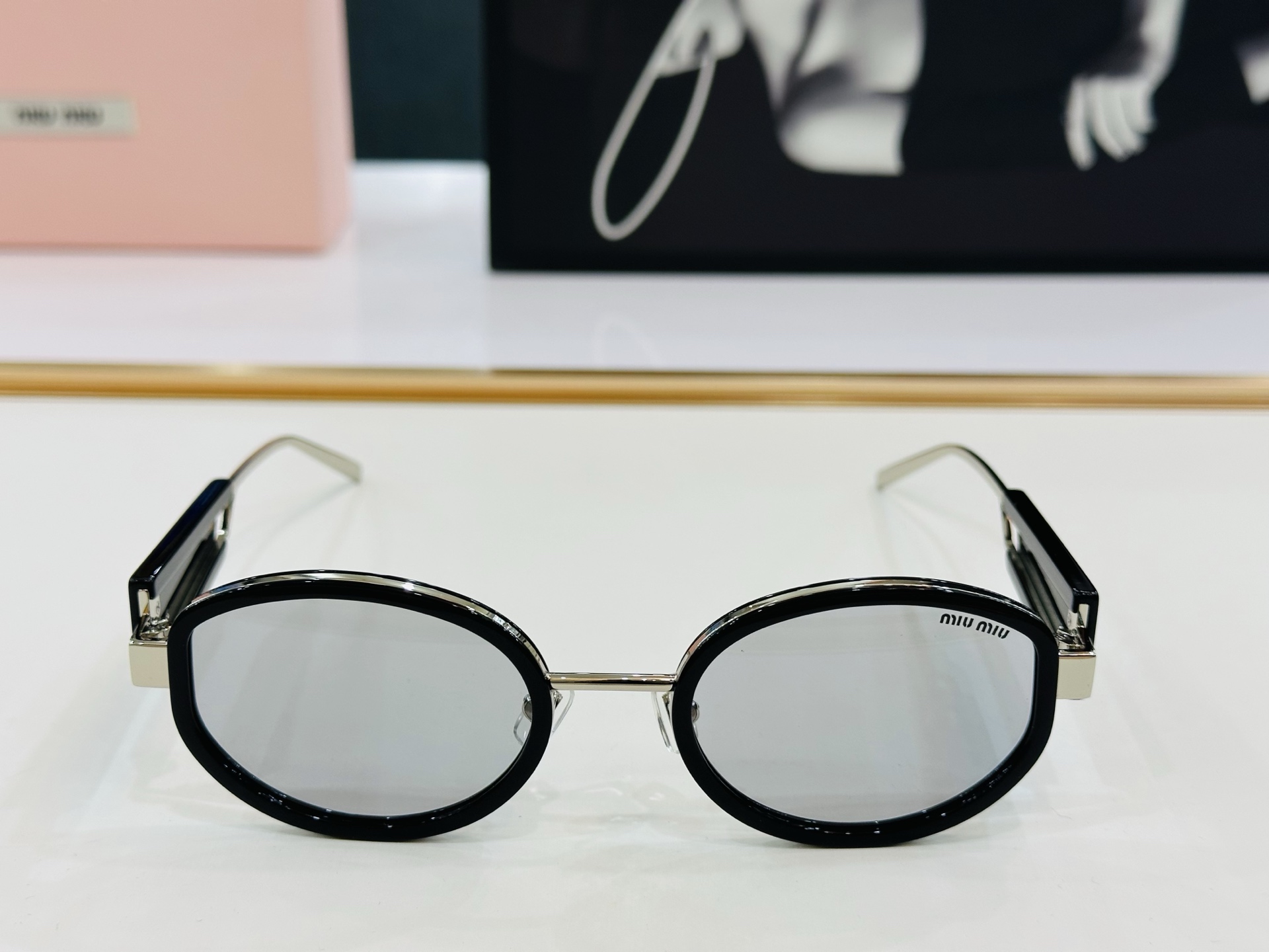 谬家 SMU63WS Size：51口23-145 女士太阳眼镜 玫瑰玫瑰 高档 L时尚墨镜潮人强强太阳