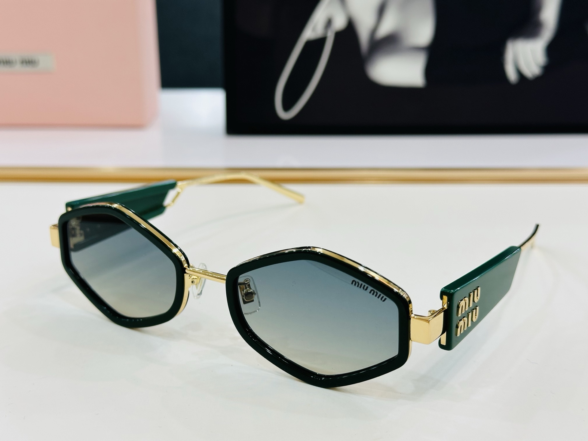 谬家 SMU62WS Size：52口22-145 女士太阳眼镜 玫瑰玫瑰 高档 L时尚墨镜潮人强强太阳