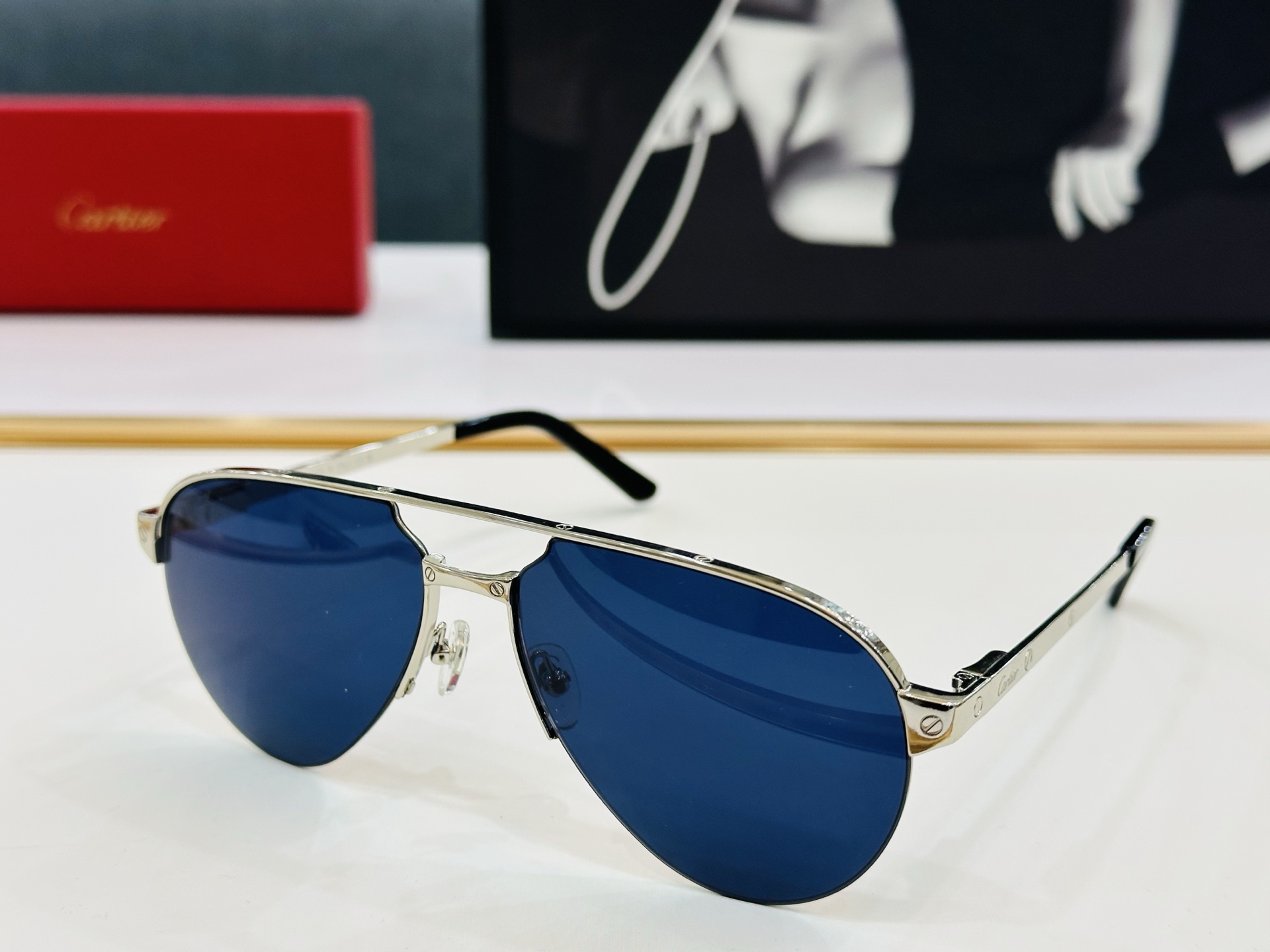 🆕 原版Cartie* 卡家 官网经典款 太阳镜 CT0386S Size：60口15-140 电镀工艺