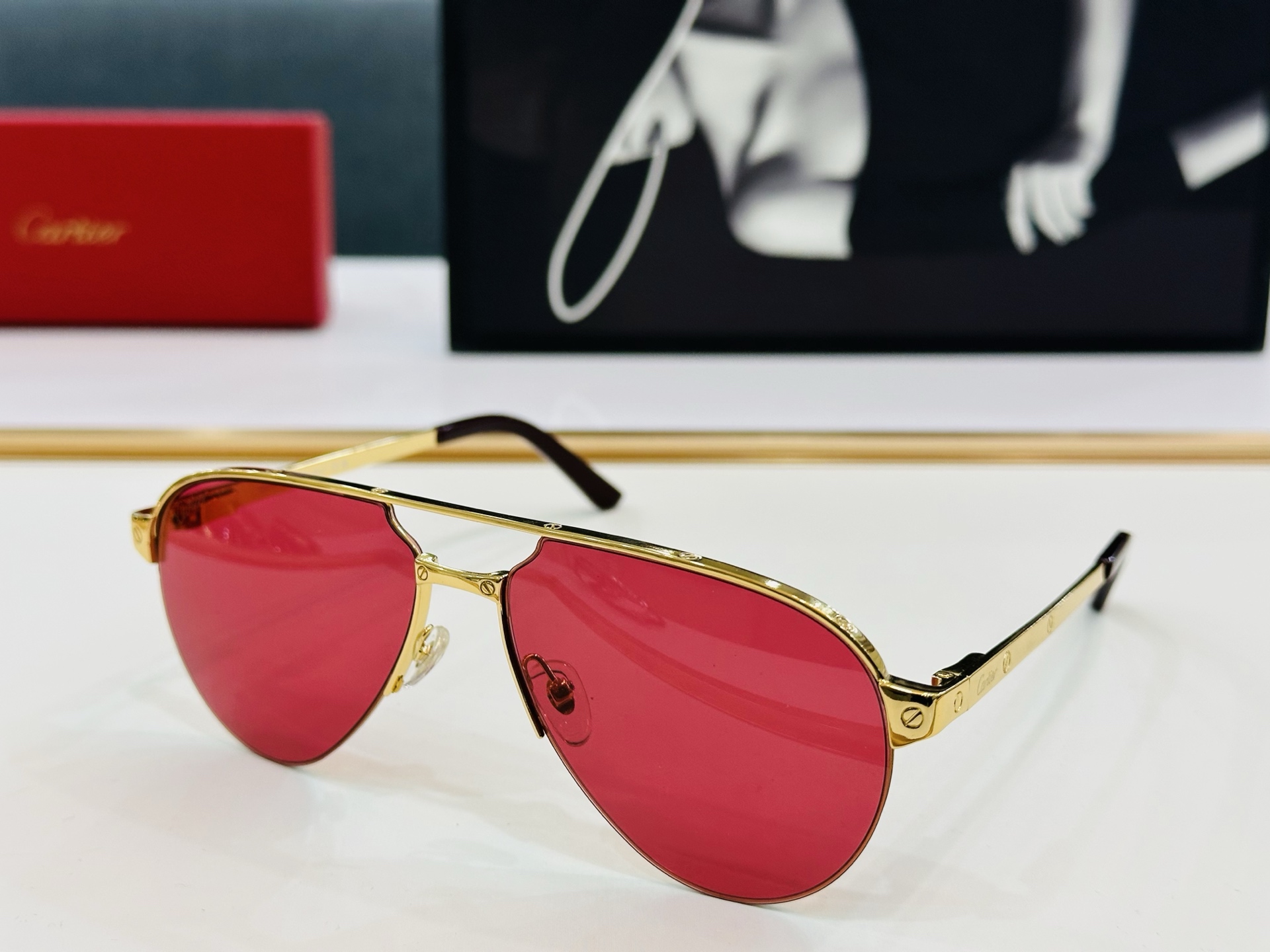 🆕 原版Cartie* 卡家 官网经典款 太阳镜 CT0386S Size：60口15-140 电镀工艺