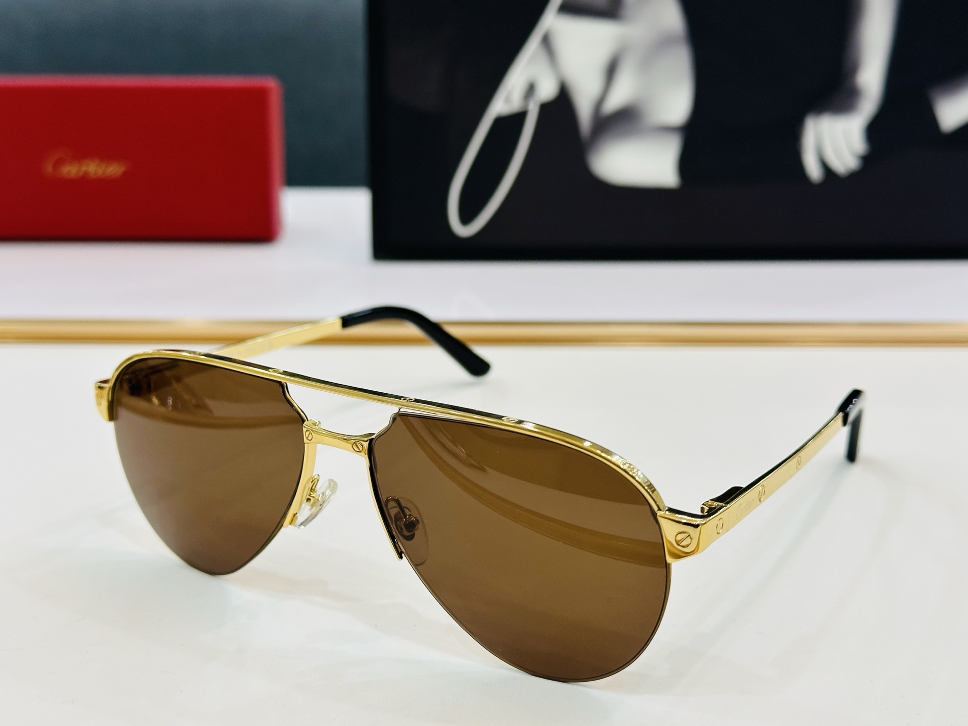 🆕 原版Cartie* 卡家 官网经典款 太阳镜 CT0386S Size：60口15-140 电镀工艺