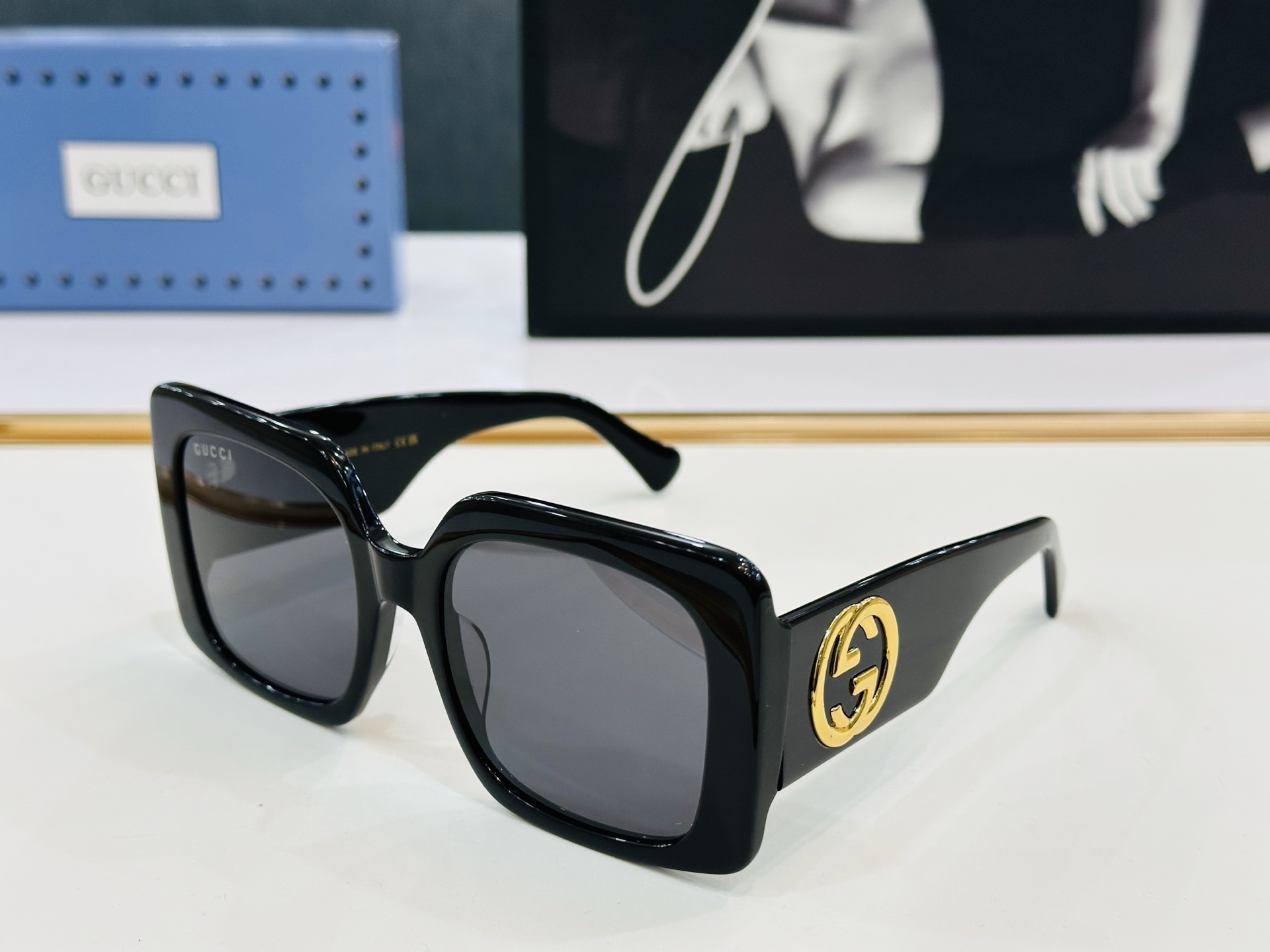 GUCC* 古家 GG1330S 🐝🐝系列 Size：55口22-142 🍁🍁q超绝品质 太阳镜🔥 