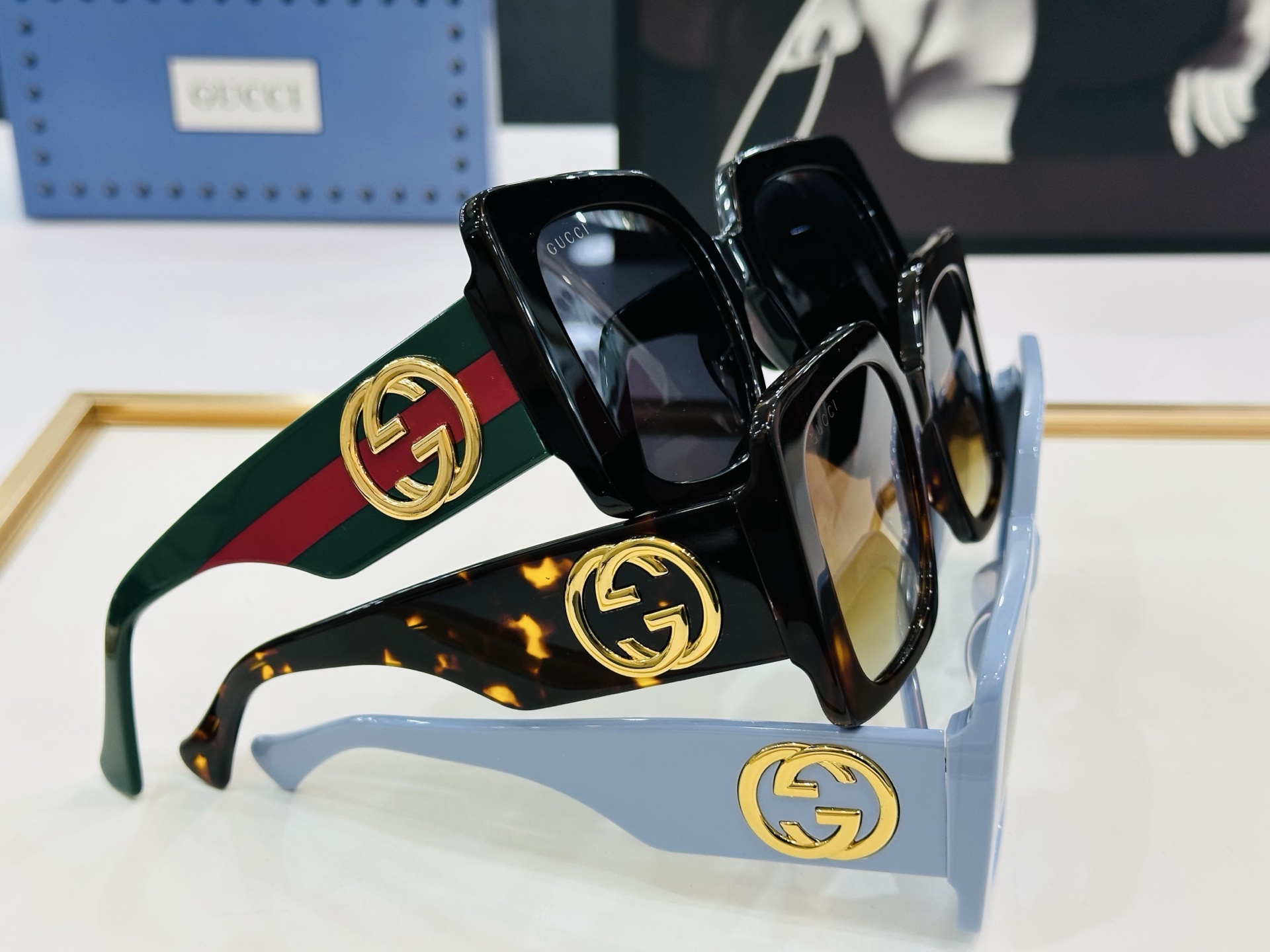 GUCC* 古家 GG1330S 🐝🐝系列 Size：55口22-142 🍁🍁q超绝品质 太阳镜🔥 