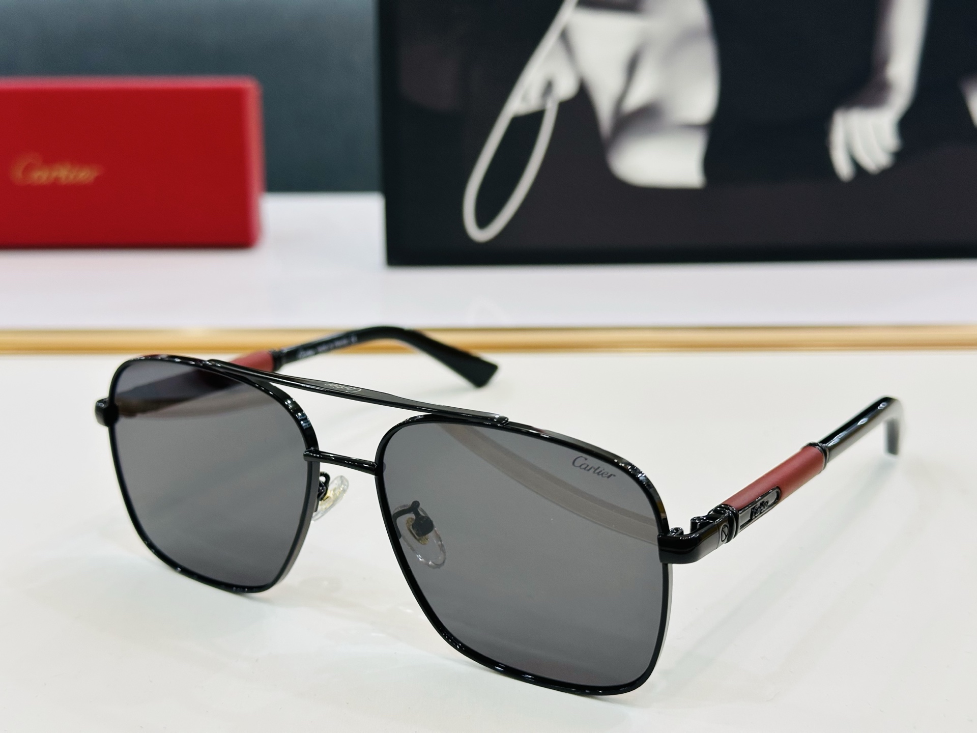 Cartier-卡家 ✨CT0356 Size：58口17-145  不挑脸型 简约大气 时尚休闲 👌X