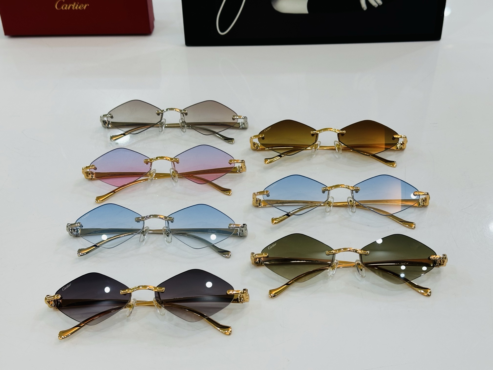 🆕 原版Cartie* 卡家 官网经典款 太阳镜 CT0058O Size：55口18-130 电镀工艺