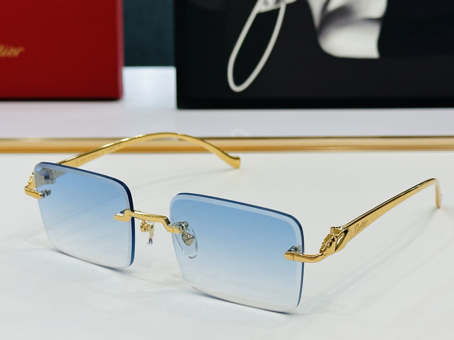 🆕 原版Cartie* 卡家 官网经典款 太阳镜 CT0058O Size：55口19-130 电镀工艺