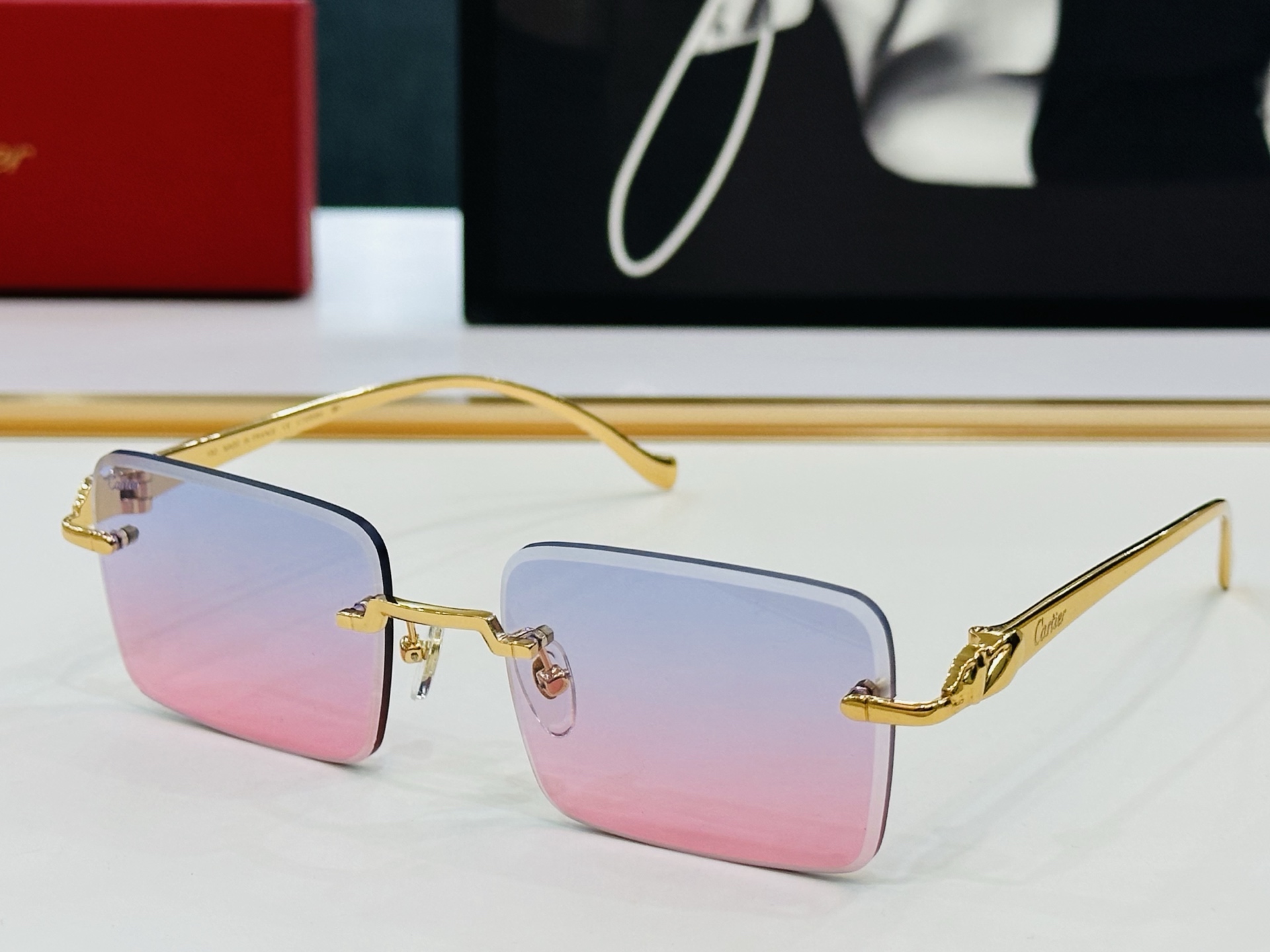 🆕 原版Cartie* 卡家 官网经典款 太阳镜 CT0058O Size：55口19-130 电镀工艺