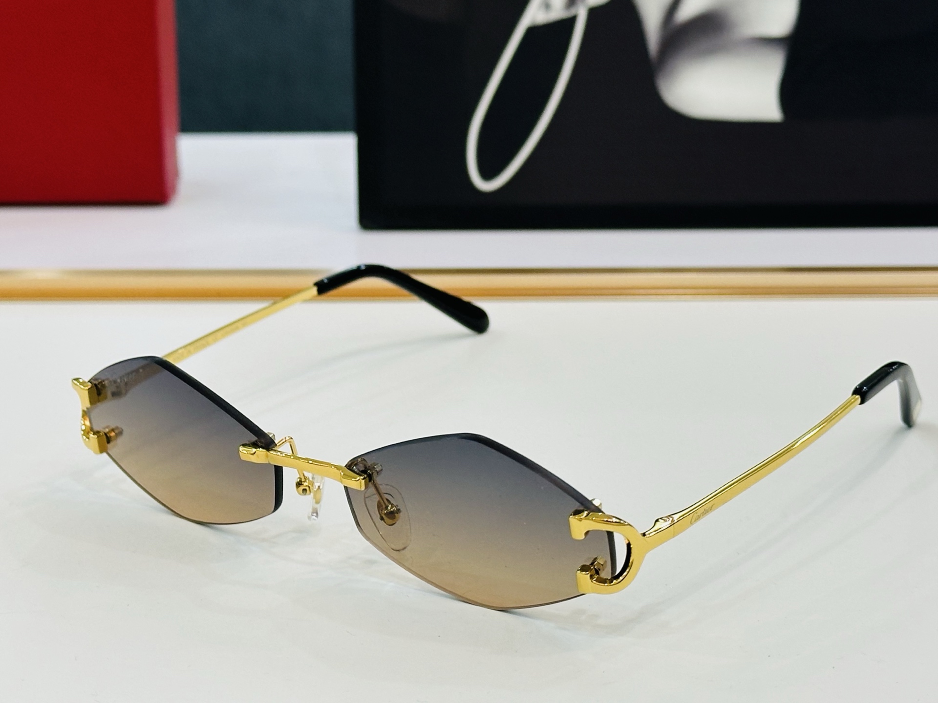 🆕 原版Cartie* 卡家 官网经典款 太阳镜 CT Size：58口17-135 电镀工艺精湛大牌品