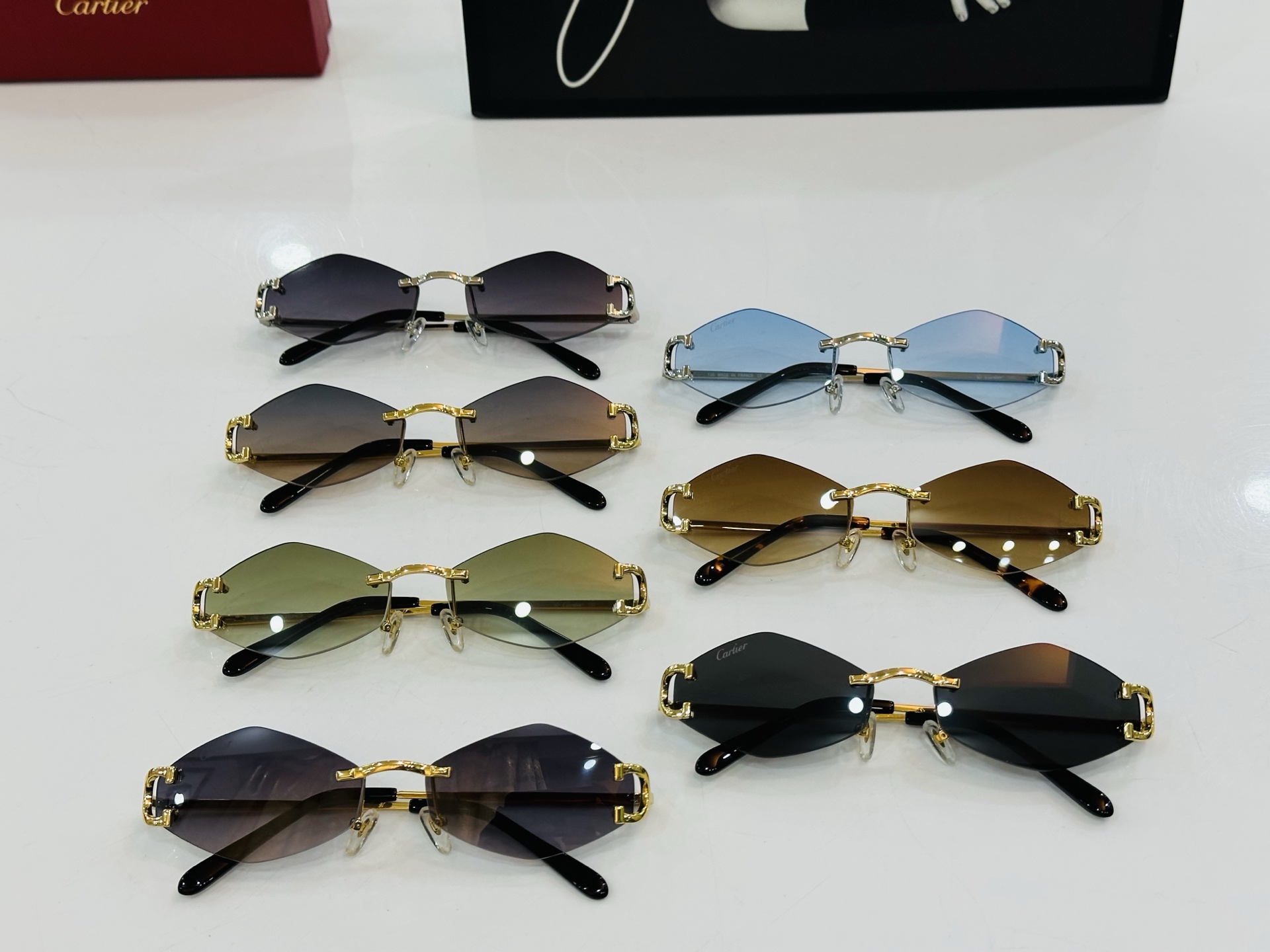 🆕 原版Cartie* 卡家 官网经典款 太阳镜 CT Size：58口17-135 电镀工艺精湛大牌品
