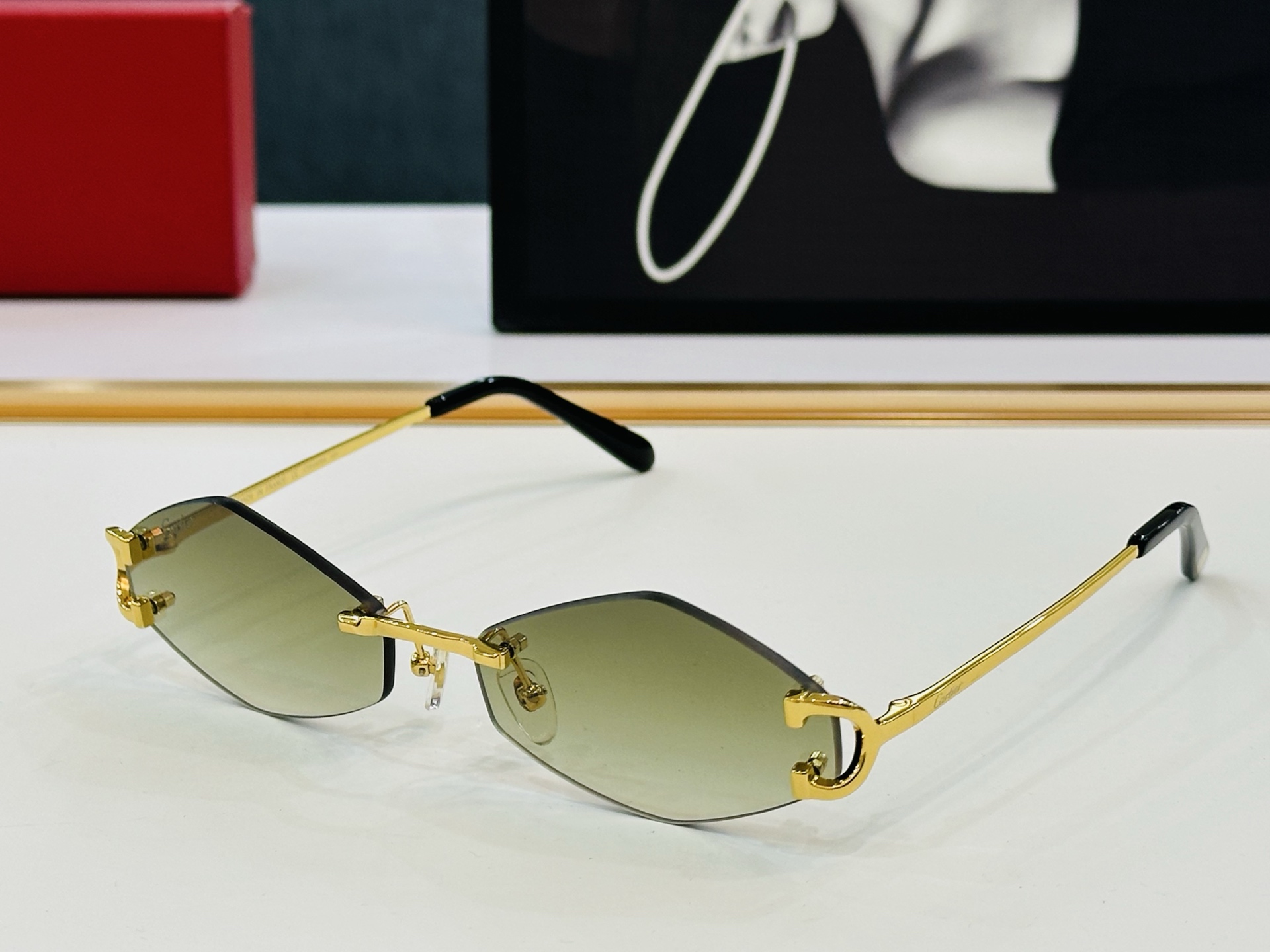🆕 原版Cartie* 卡家 官网经典款 太阳镜 CT Size：58口17-135 电镀工艺精湛大牌品