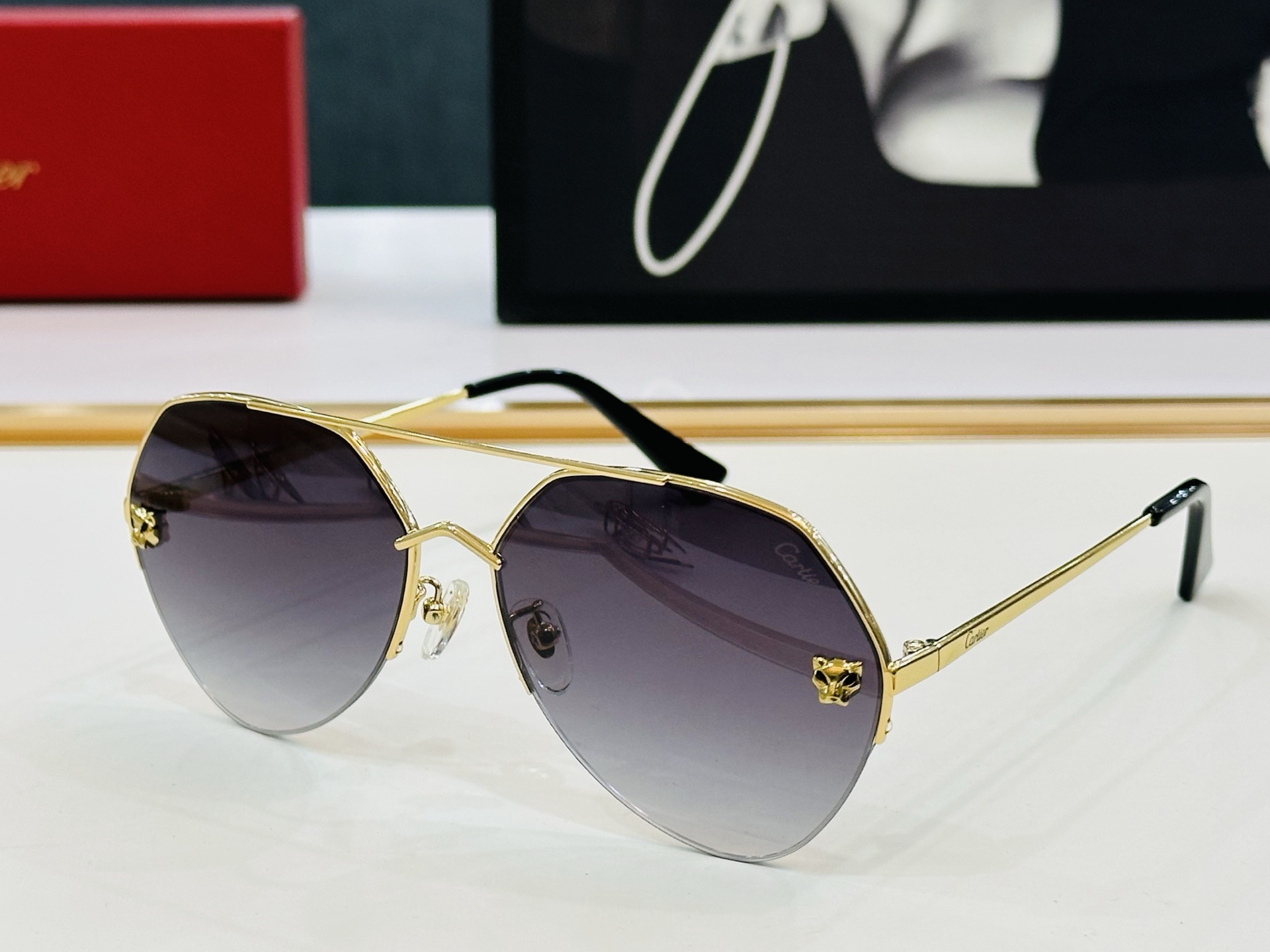 Cartier-卡家 ✨CT0355S Size：64口15-140 不挑脸型 简约大气 时尚休闲 👌👃