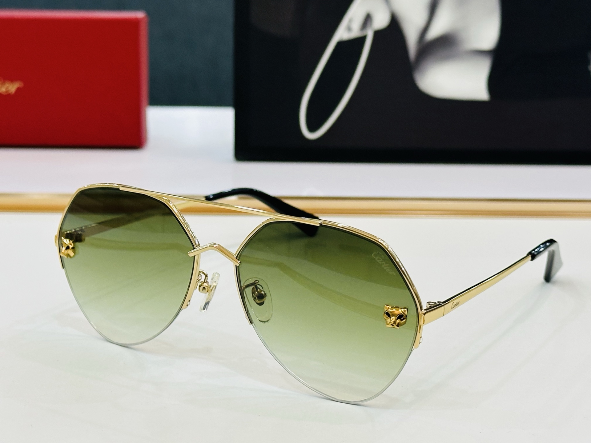 Cartier-卡家 ✨CT0355S Size：64口15-140 不挑脸型 简约大气 时尚休闲 👌👃