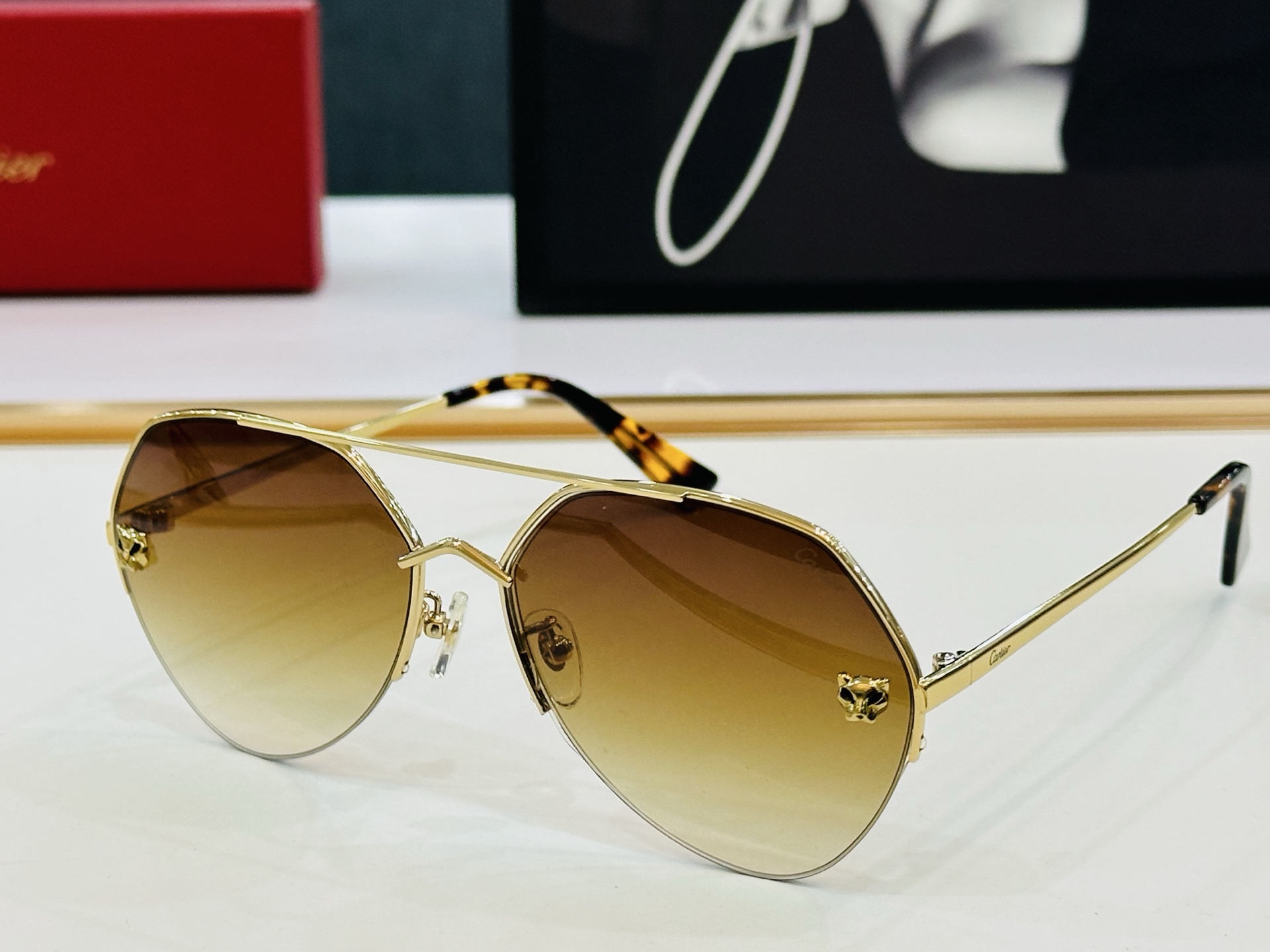 Cartier-卡家 ✨CT0355S Size：64口15-140 不挑脸型 简约大气 时尚休闲 👌👃