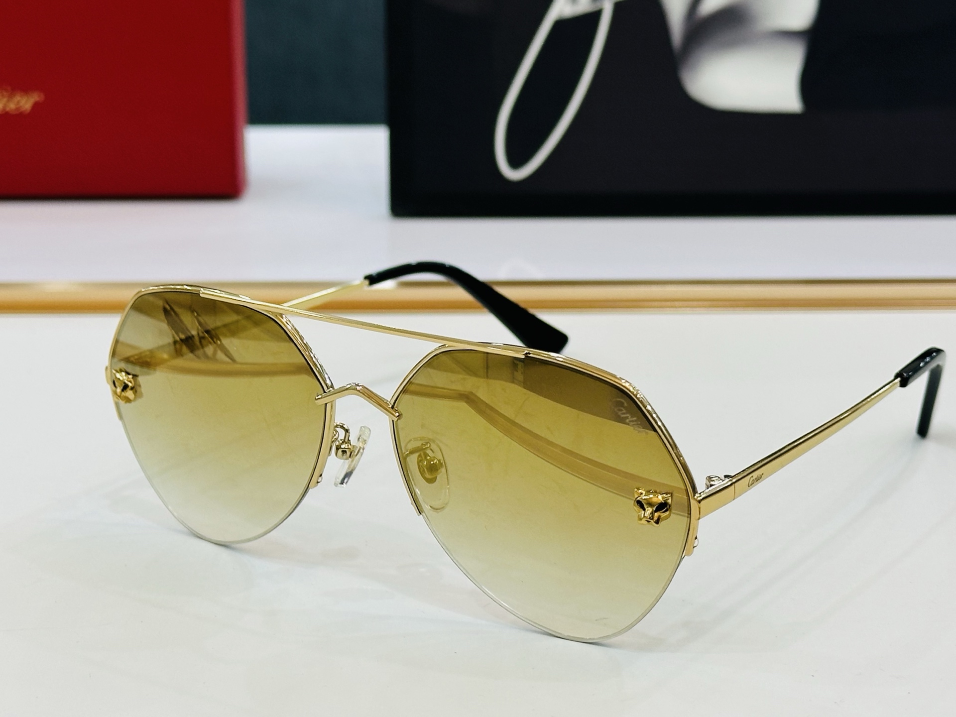 Cartier-卡家 ✨CT0355S Size：64口15-140 不挑脸型 简约大气 时尚休闲 👌👃