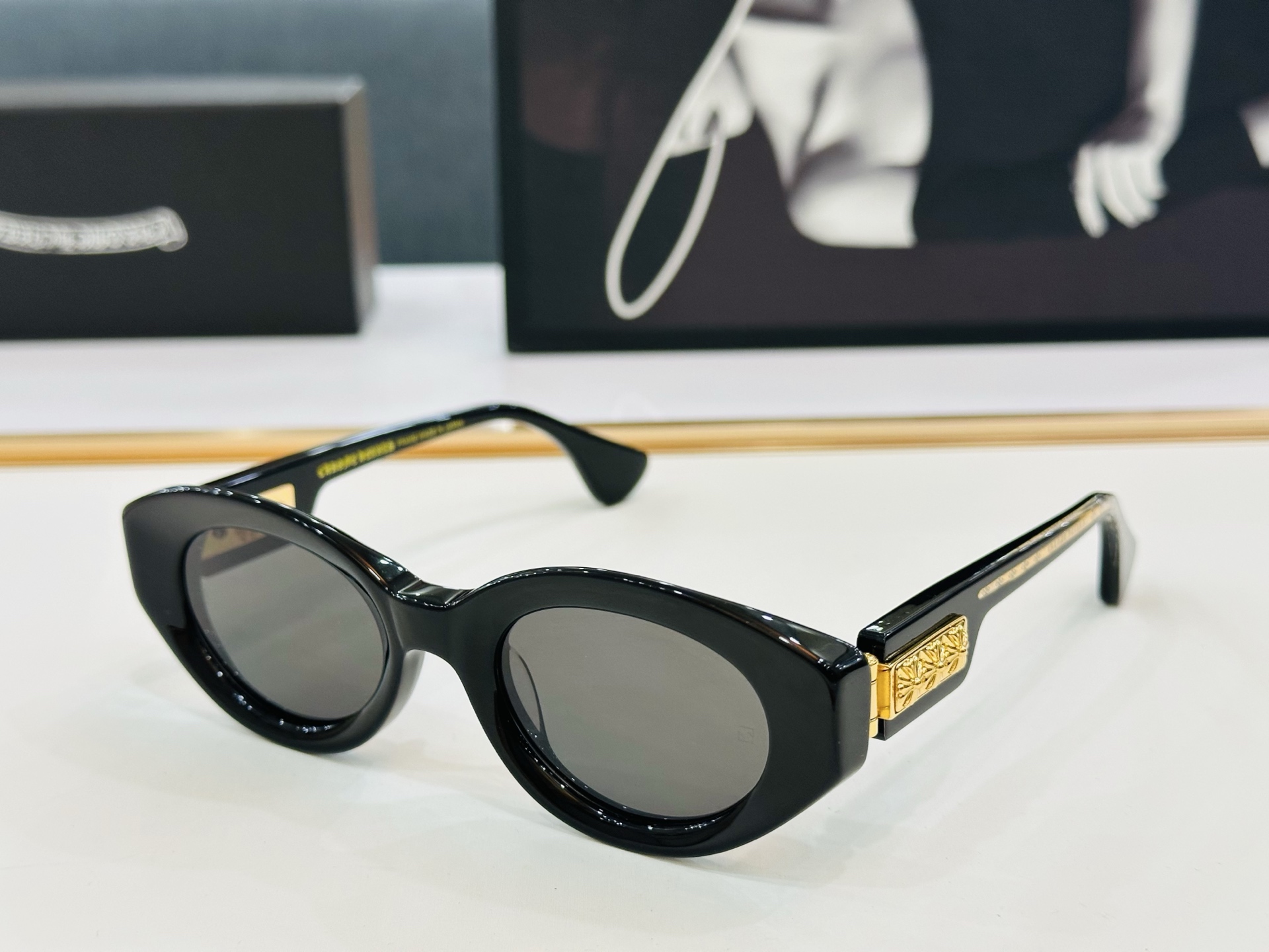 Chromeheart 克罗家 VAJAMMN Size：49口22-139   精致厚金双色电镀 L金