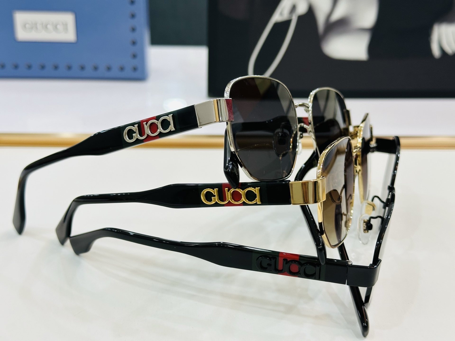 GUCC* 古家 GG1407 🐝🐝系列 Size：54口19-145  🍁🍁 q超绝品质太阳镜 🔥