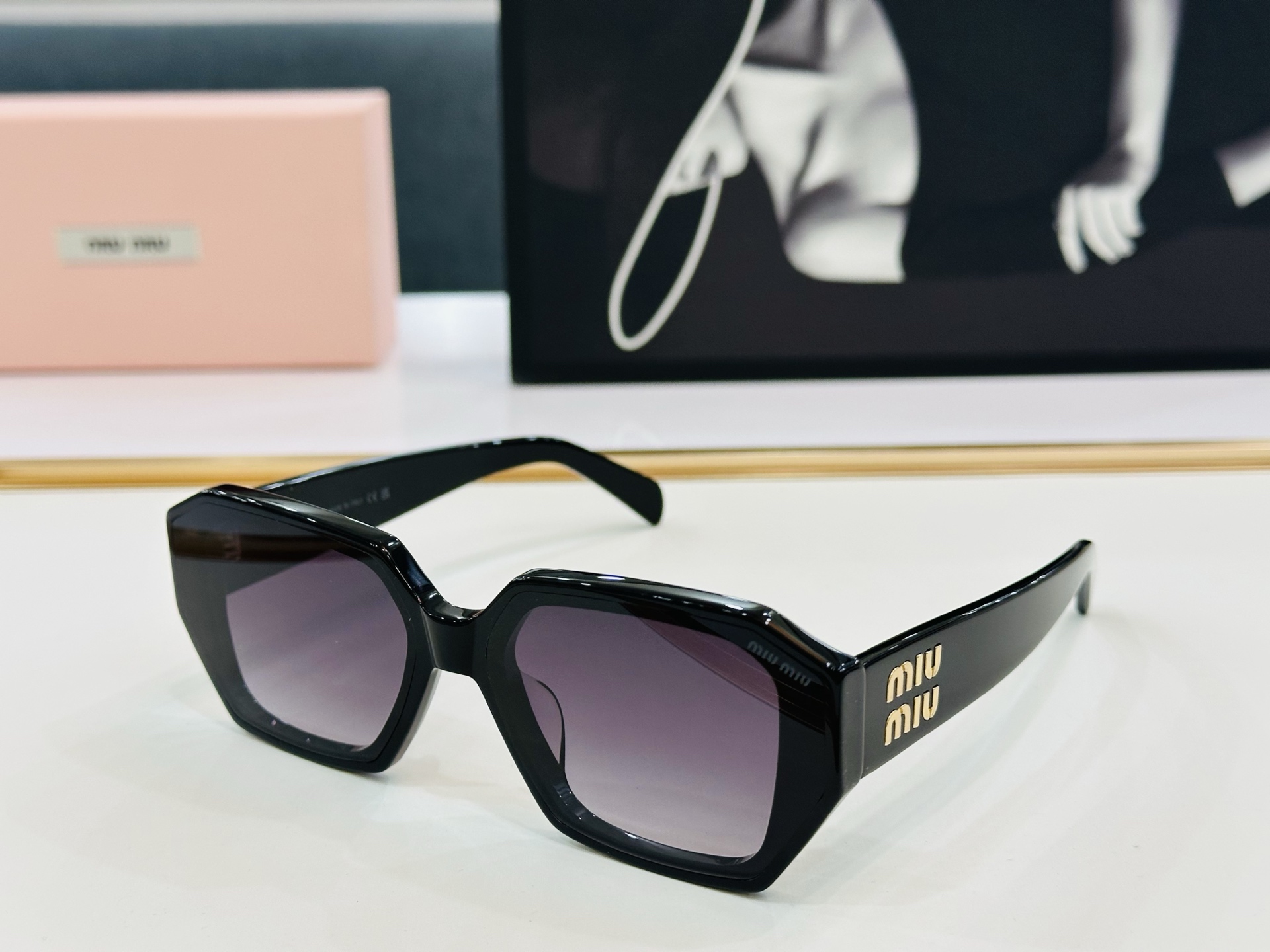 谬家 MU07KS Size：62口16-145 女士太阳眼镜 玫瑰玫瑰 高档 L时尚墨镜潮人强强太阳镜