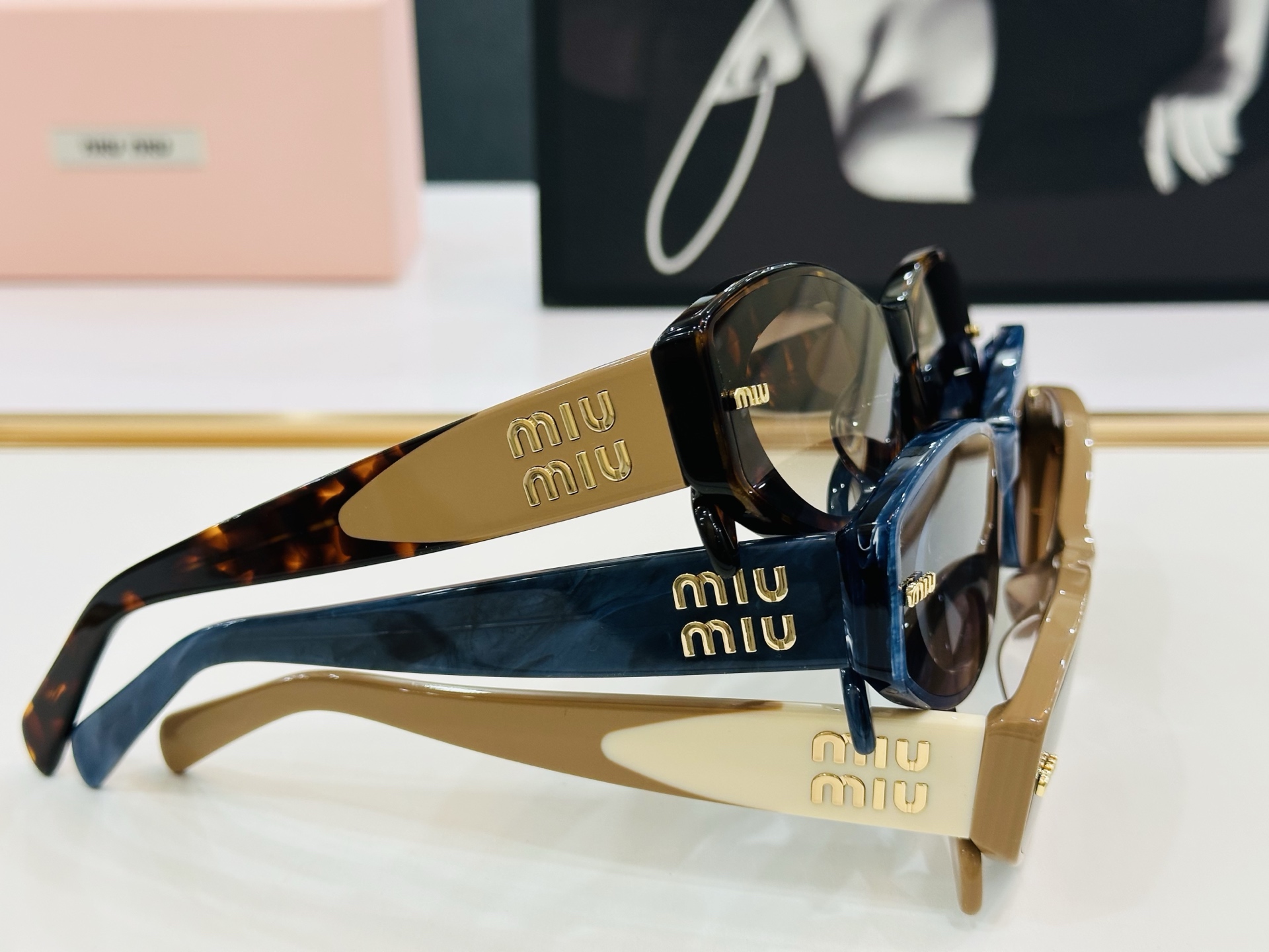 谬家 MU13KS Size：62口17-145 女士太阳眼镜 玫瑰玫瑰 高档 L时尚墨镜潮人强强太阳镜