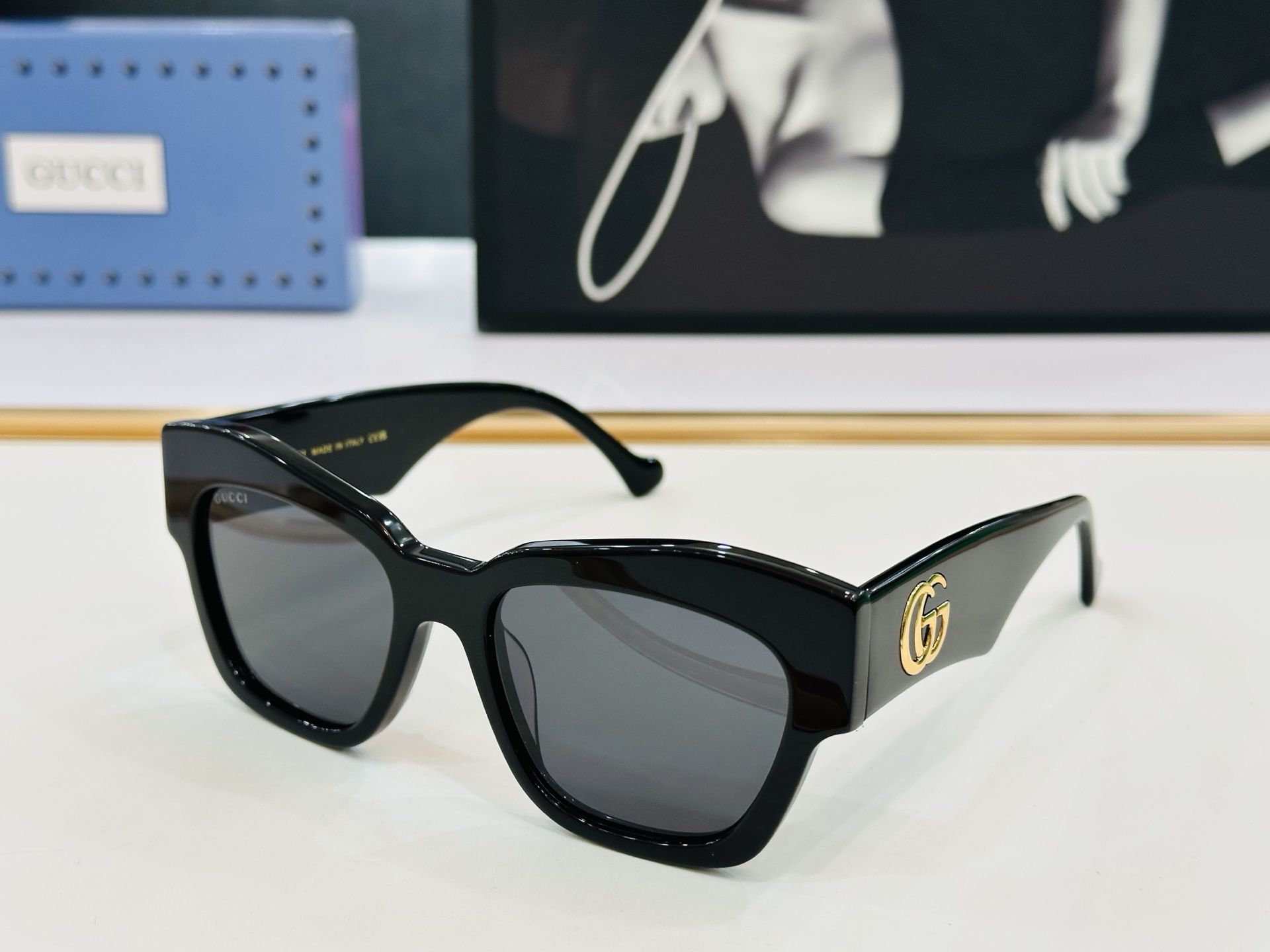 🔺GUCC*🔻 古家GG1422S Size：54口19-145 女士款 搭配镜框🔝🔝b时尚靓丽 个性十
