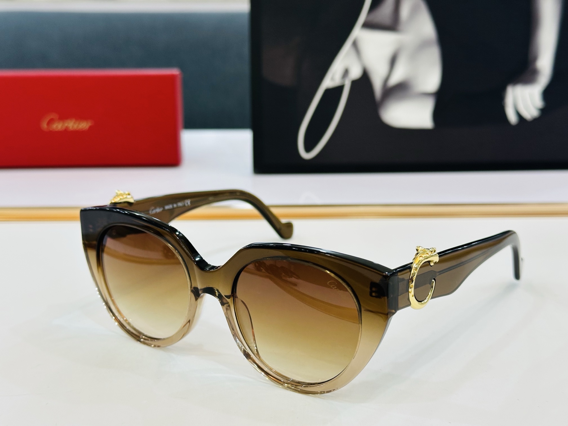 Cartie* 卡家 太阳镜 CT0583  Size：54口19-145 工艺精湛气质十足！Z男女同款
