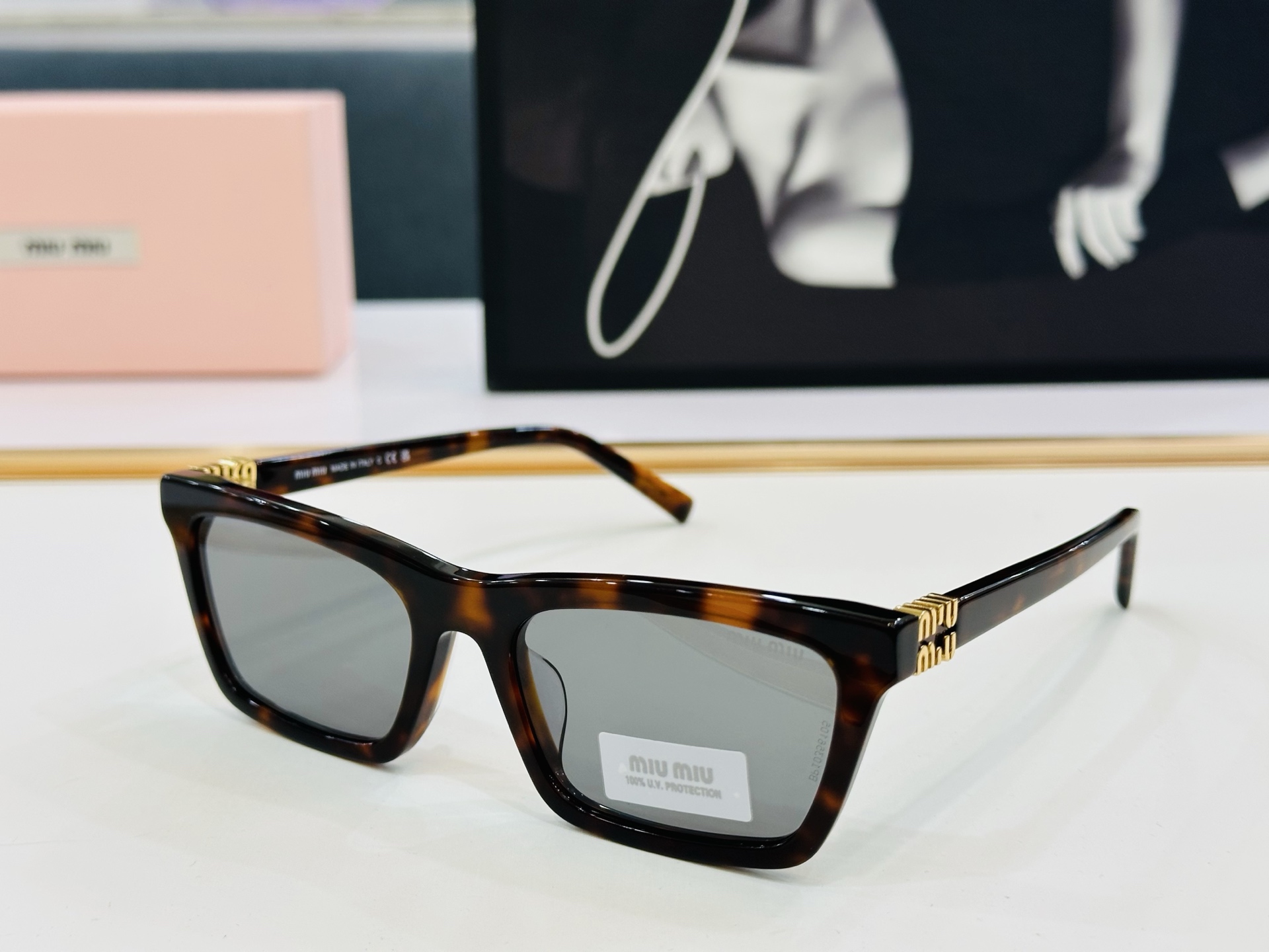 谬家 SMUA05S Size：55口19-140 女士太阳眼镜 玫瑰玫瑰 高档 B时尚墨镜潮人强强太阳