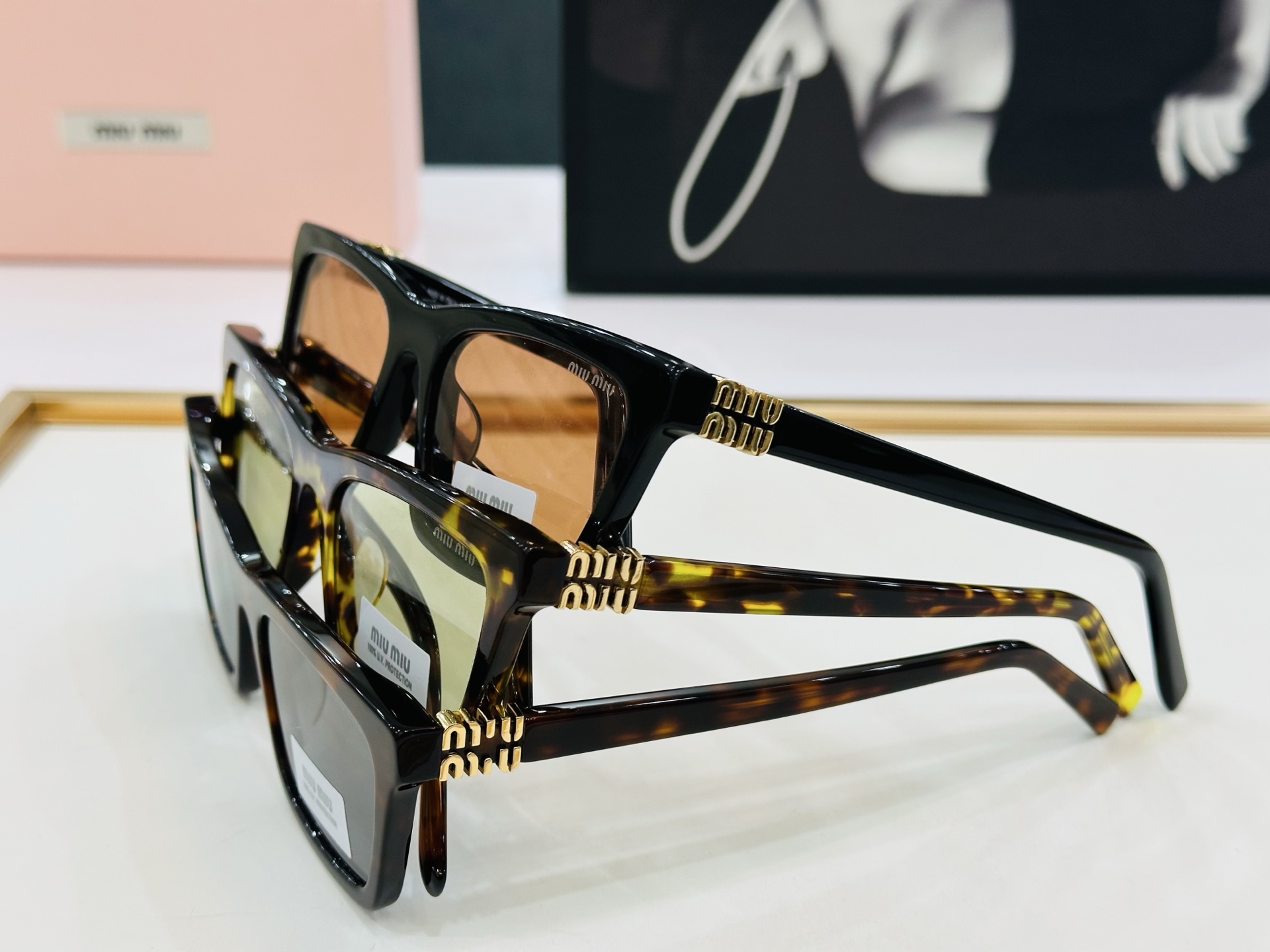 谬家 SMUA05S Size：55口19-140 女士太阳眼镜 玫瑰玫瑰 高档 B时尚墨镜潮人强强太阳