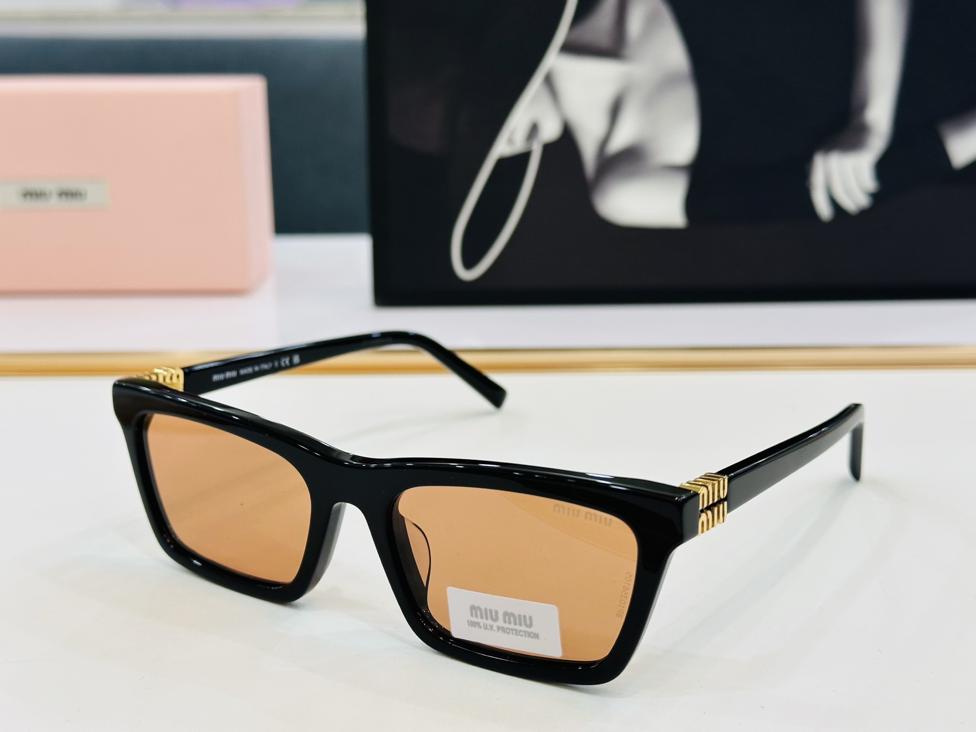 谬家 SMUA05S Size：55口19-140 女士太阳眼镜 玫瑰玫瑰 高档 B时尚墨镜潮人强强太阳