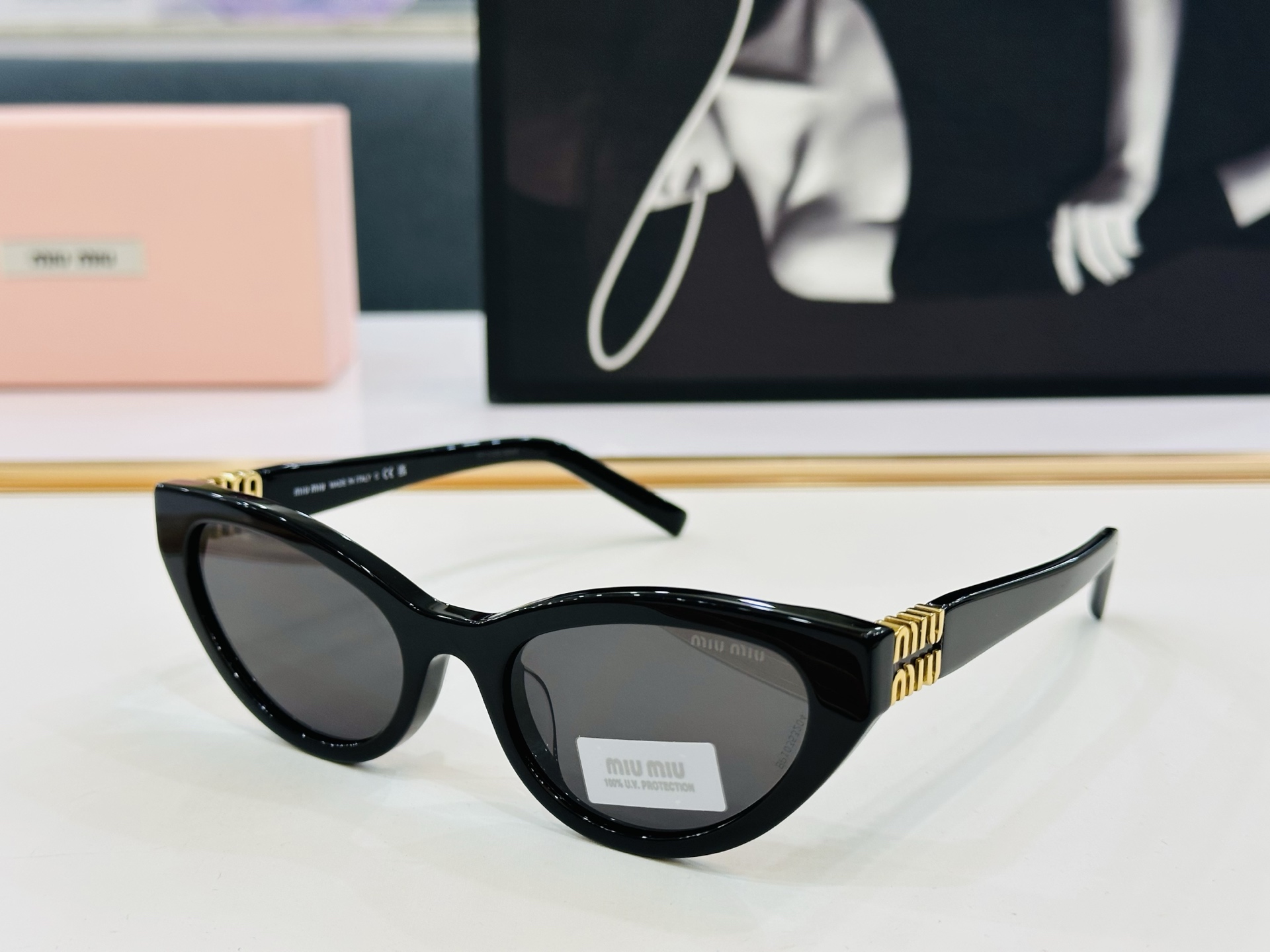谬家 SMUA04S Size：54口20-140 女士太阳眼镜 玫瑰玫瑰 高档 B时尚墨镜潮人强强太阳