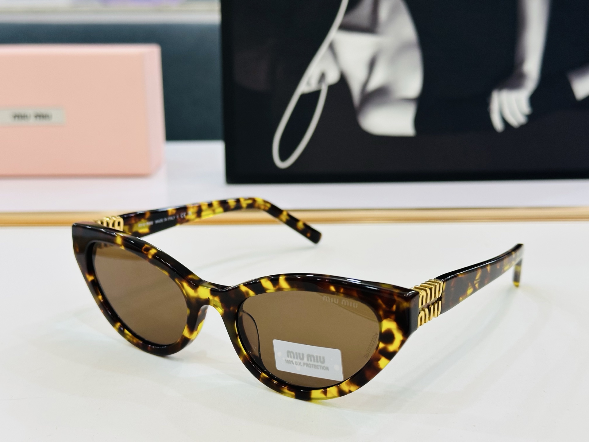 谬家 SMUA04S Size：54口20-140 女士太阳眼镜 玫瑰玫瑰 高档 B时尚墨镜潮人强强太阳