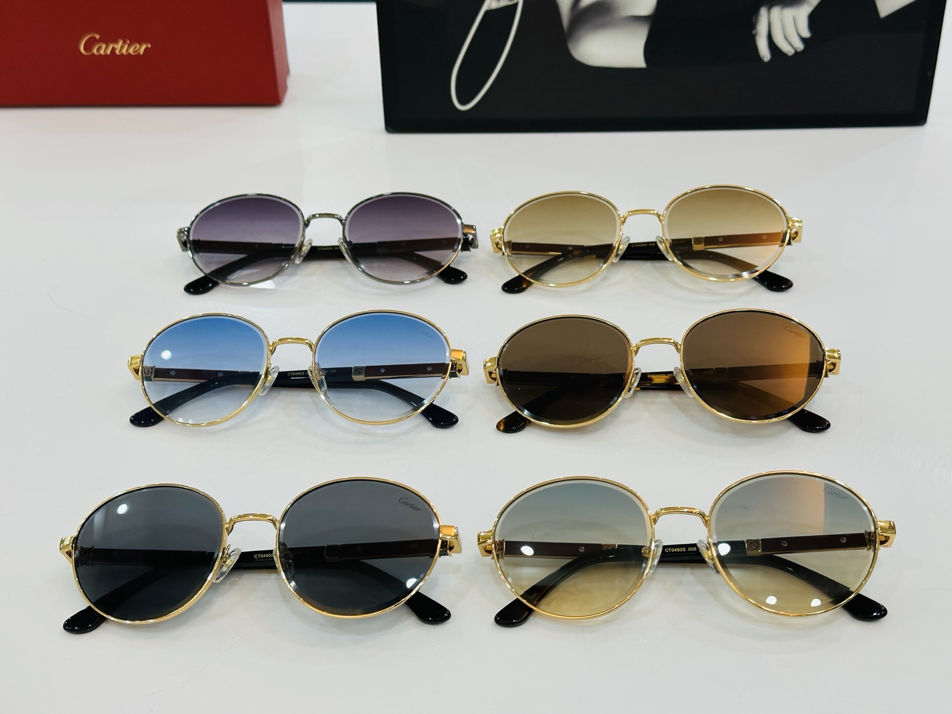 Cartie* 卡家 CT0490S 太阳镜 Size：57口19-145 工艺精湛气质十足！q男女同款