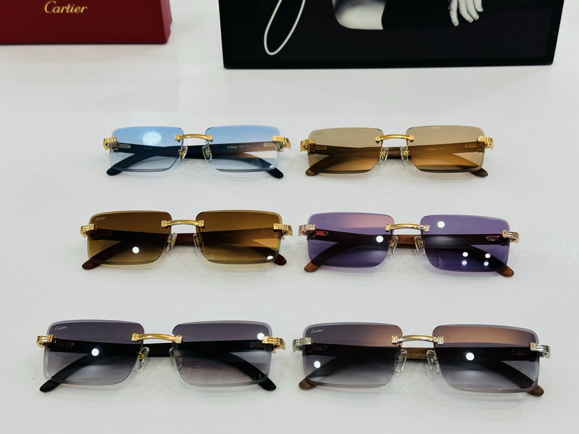 🆕 原版Cartie* 卡家 官网经典款 太阳镜 CT0619S Size：59口17-143   电镀