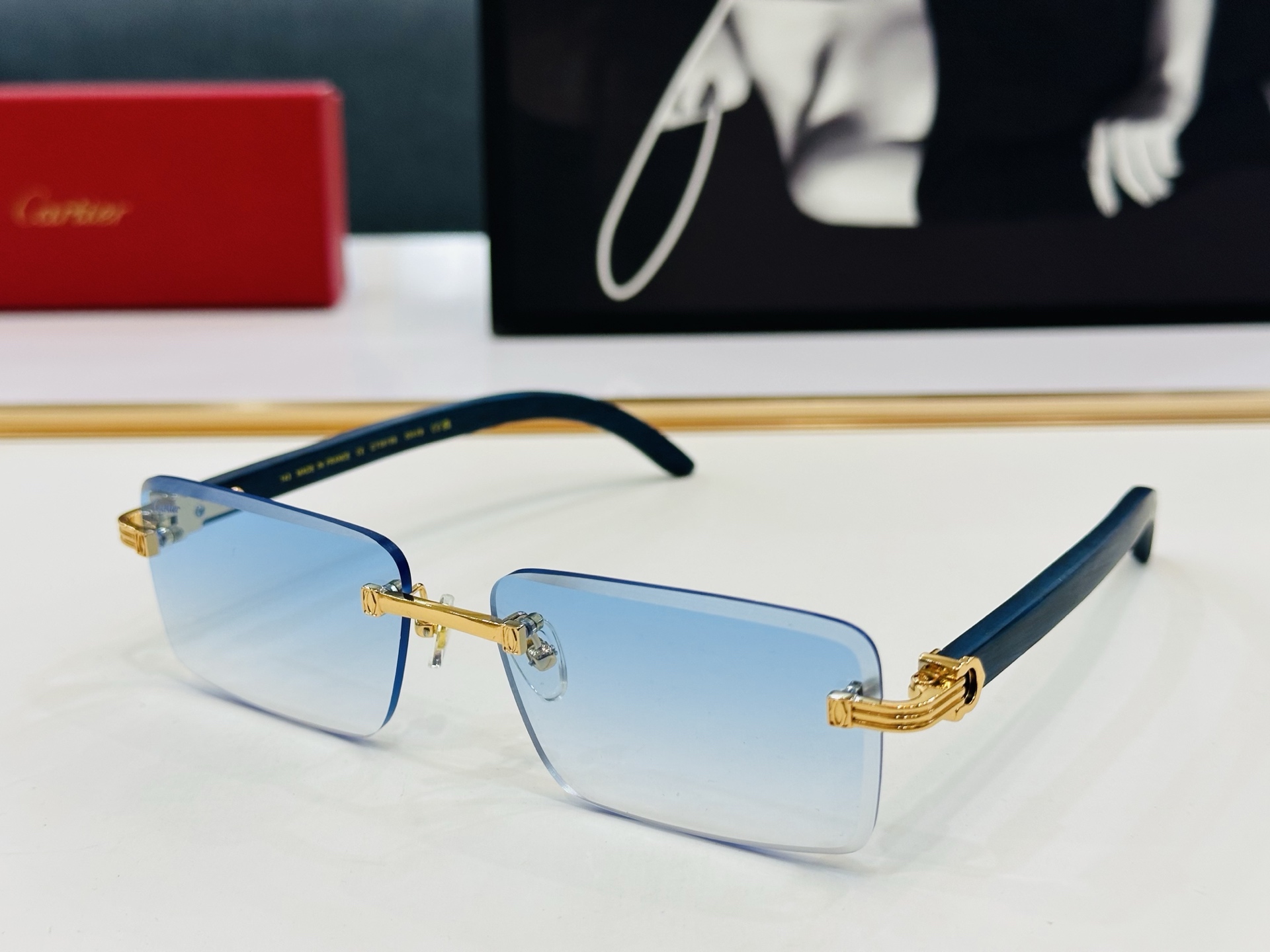 🆕 原版Cartie* 卡家 官网经典款 太阳镜 CT0619S Size：59口17-143   电镀