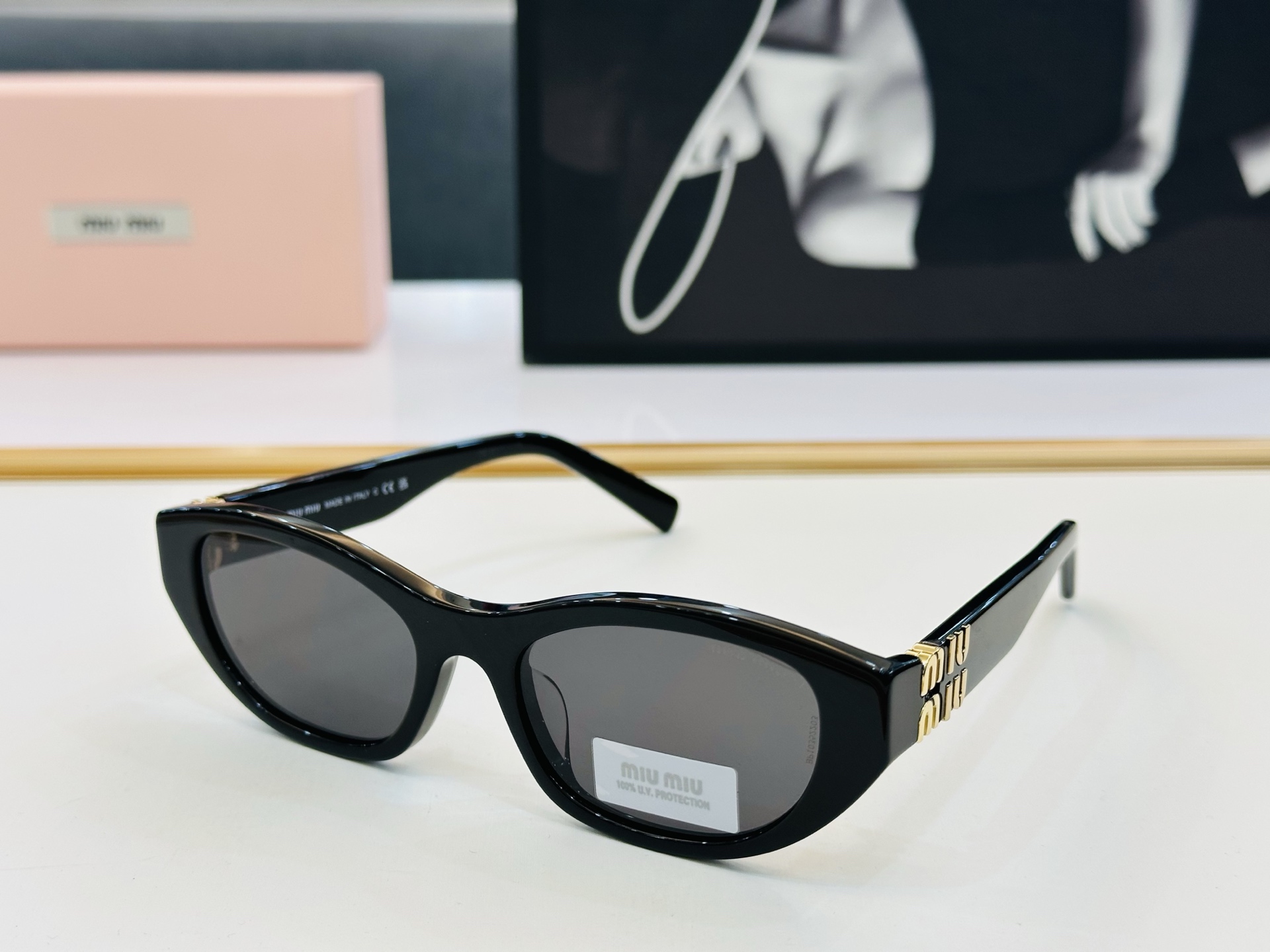 谬家 SMUA03 Size：53口19-140 女士太阳眼镜 玫瑰玫瑰 高档 B时尚墨镜潮人强强太阳镜