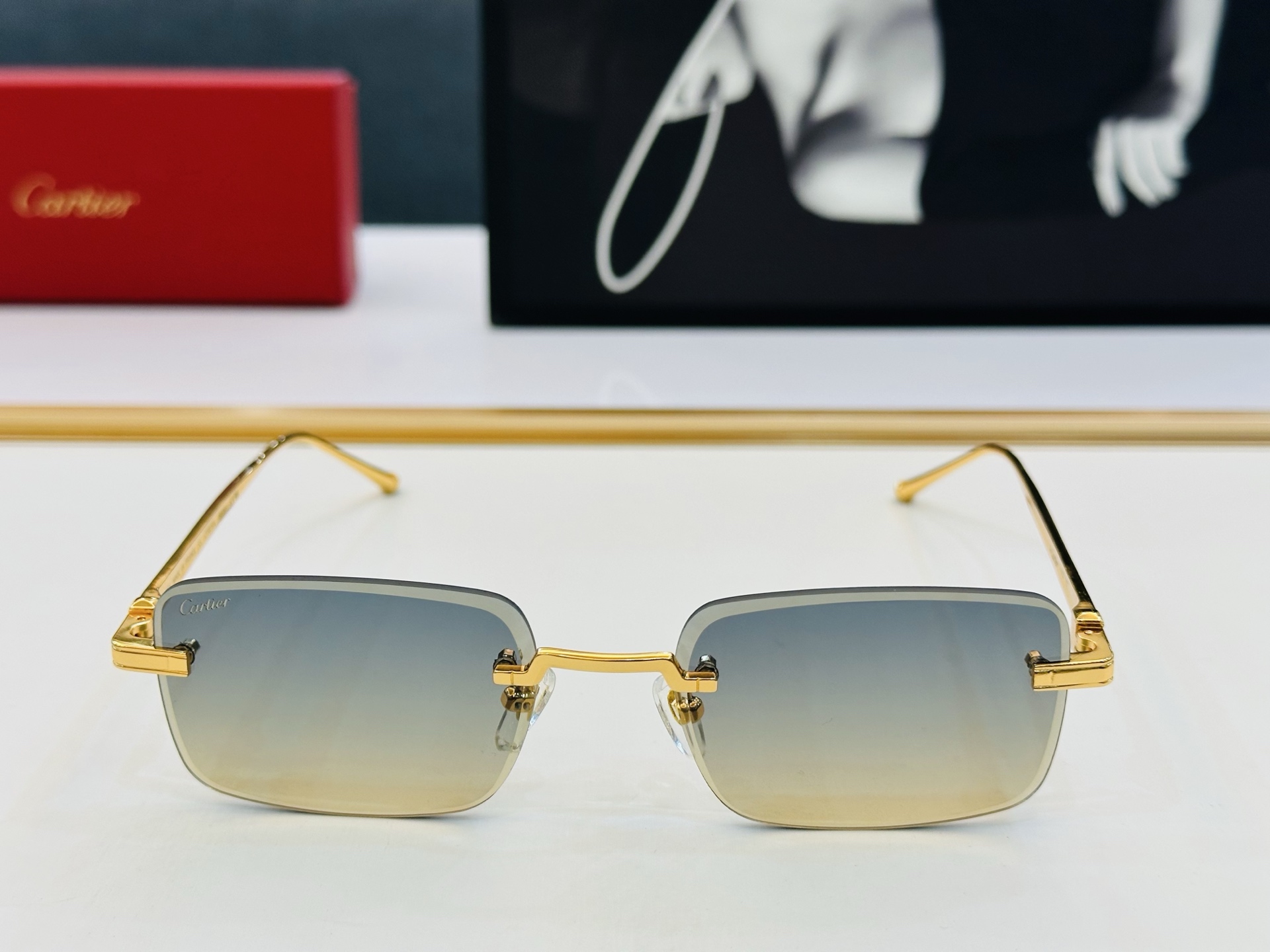 🆕 原版Cartie* 卡家 官网经典款 太阳镜 CT0610S Size：57口18-145 电镀工艺