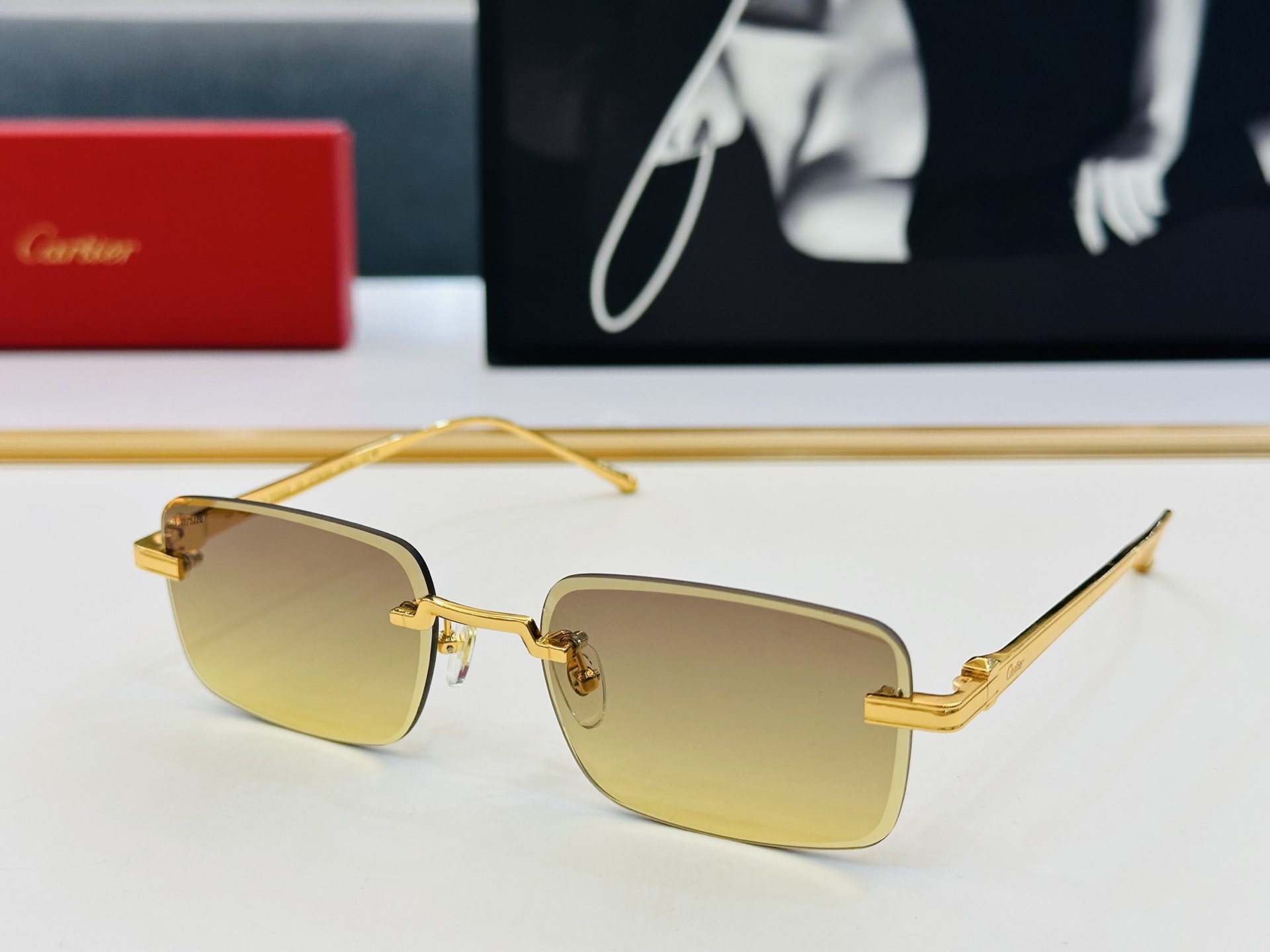 🆕 原版Cartie* 卡家 官网经典款 太阳镜 CT0610S Size：57口18-145 电镀工艺