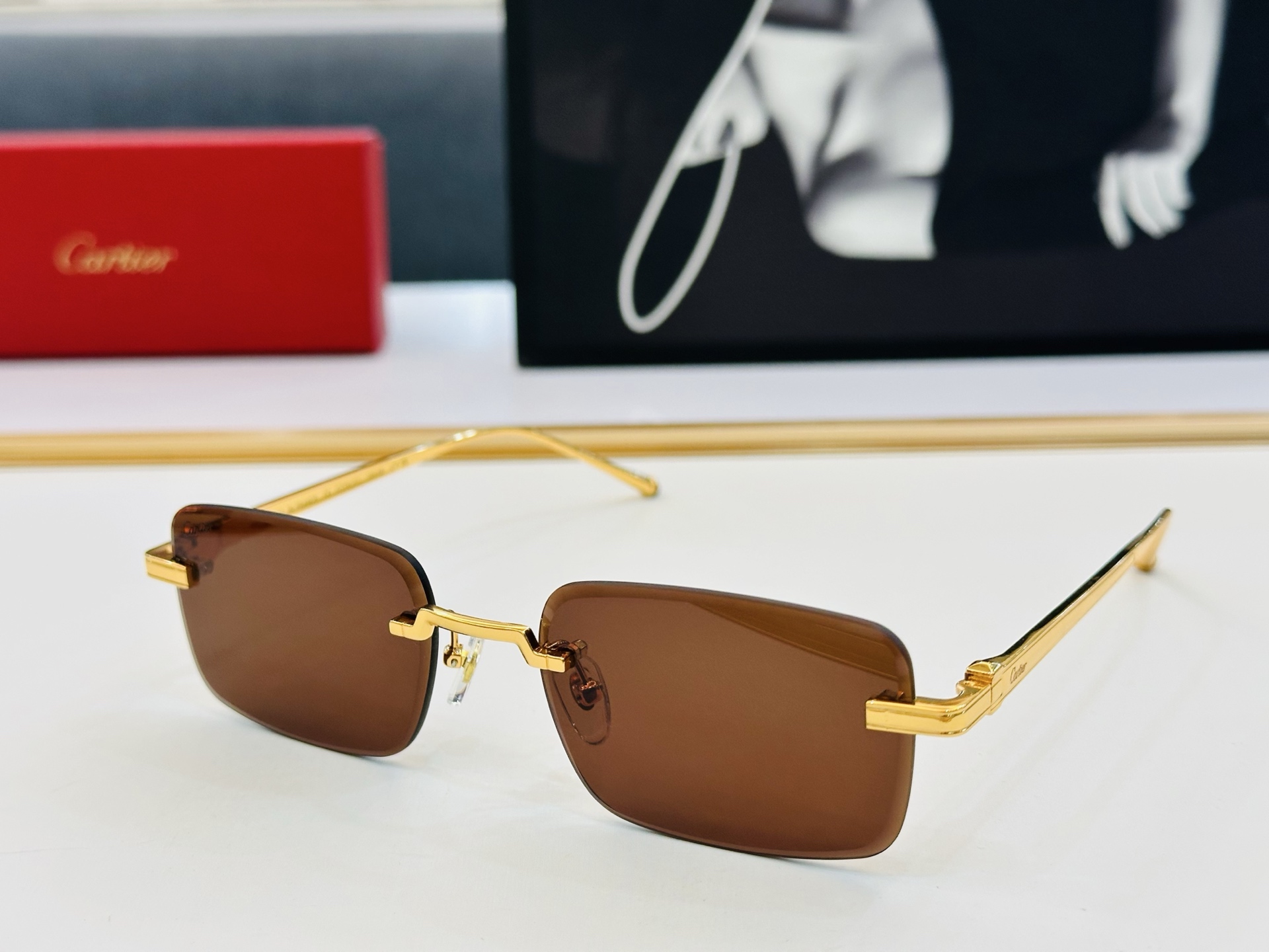 🆕 原版Cartie* 卡家 官网经典款 太阳镜 CT0610S Size：57口18-145 电镀工艺