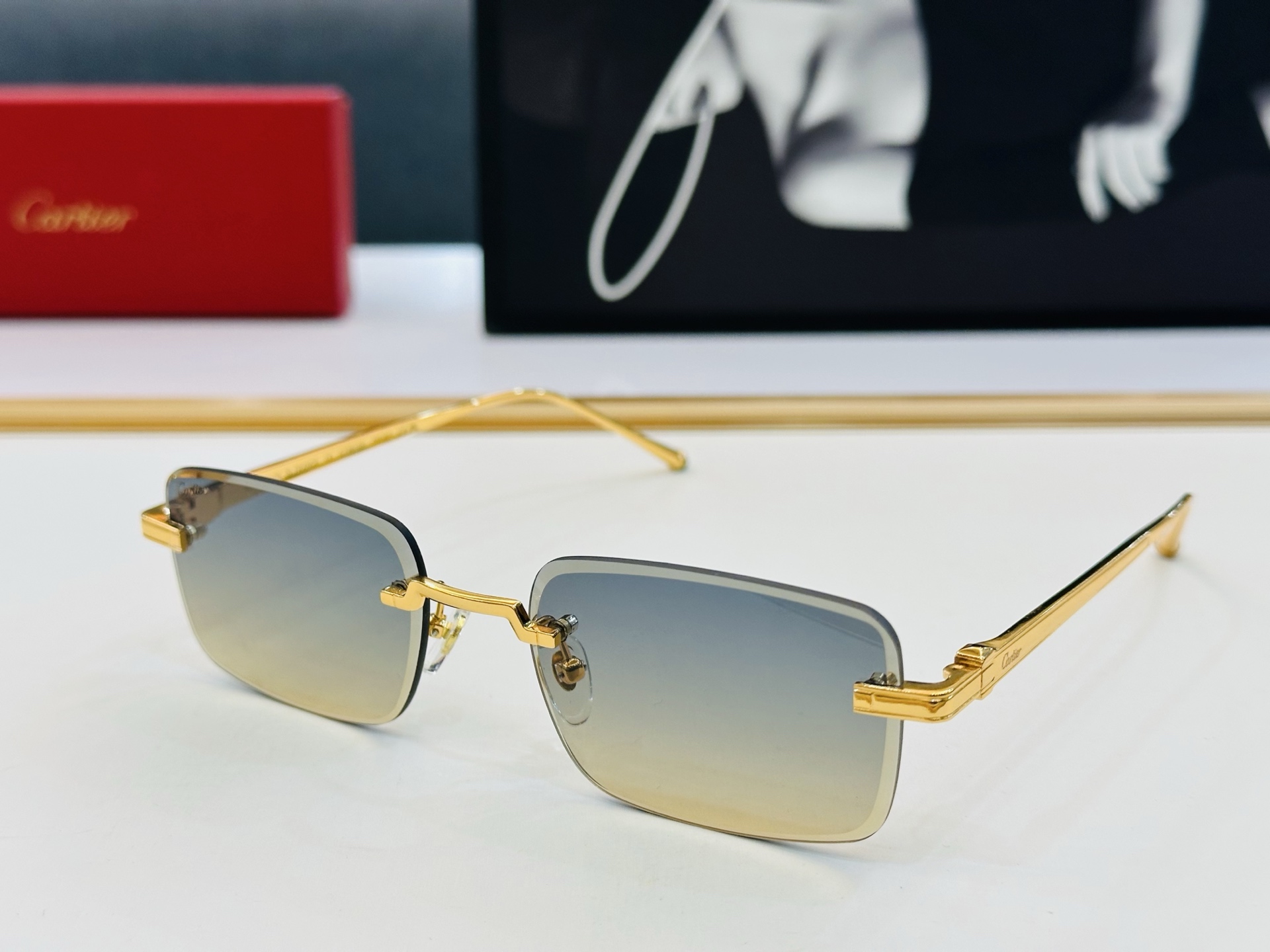 🆕 原版Cartie* 卡家 官网经典款 太阳镜 CT0610S Size：57口18-145 电镀工艺