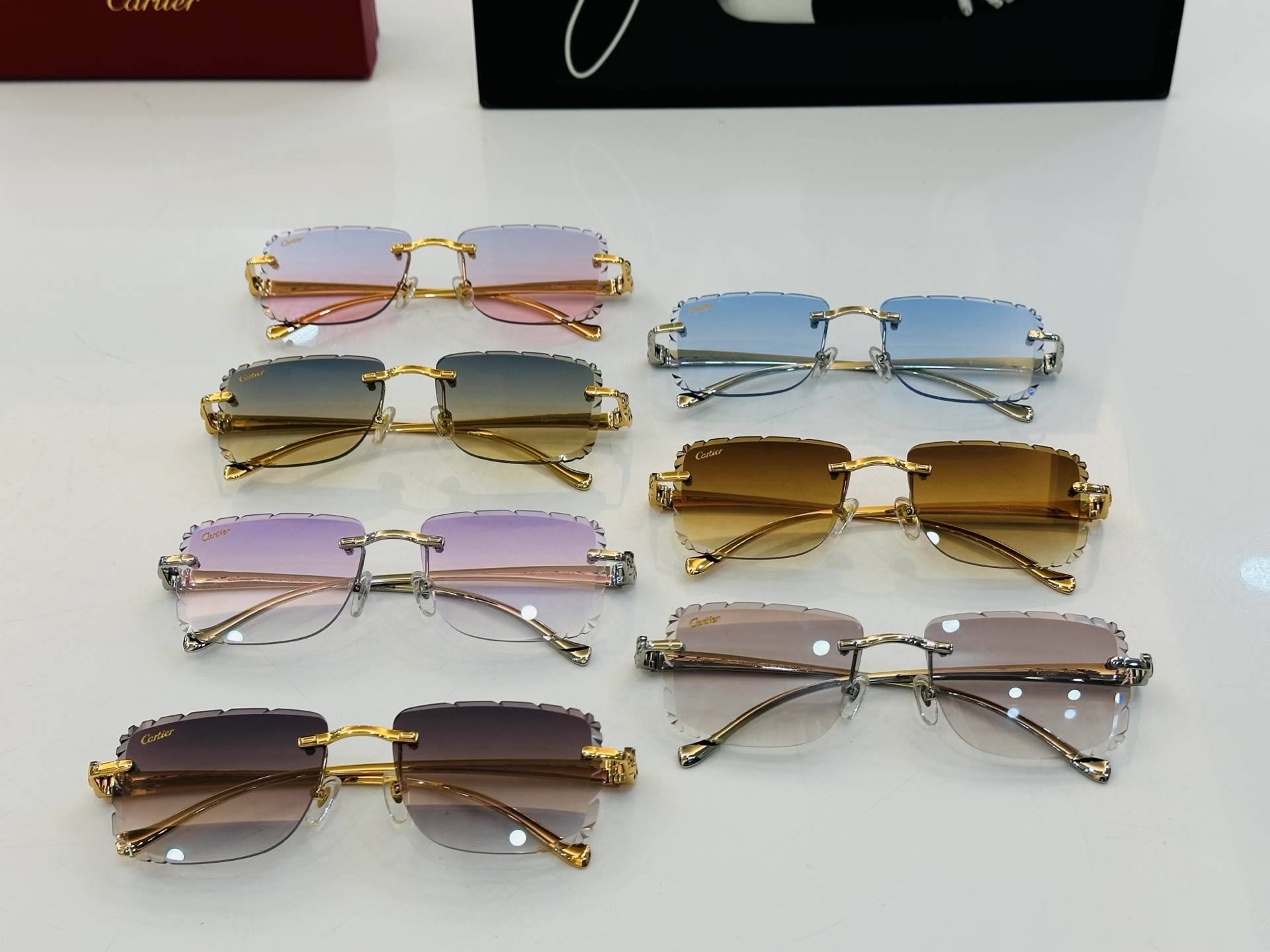🆕 原版Cartie* 卡家 官网经典款 太阳镜 CT9527O Size：57口18-130电镀工艺精
