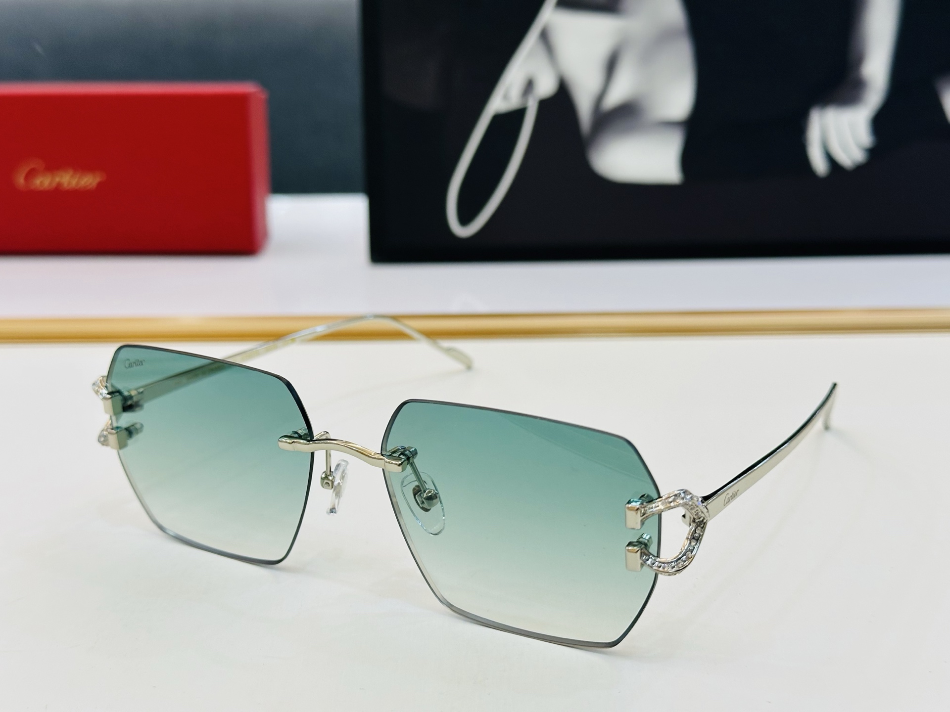 🆕 原版Cartie* 卡家 官网经典款 太阳镜 CT0577S Size：57口19-140 电镀工艺