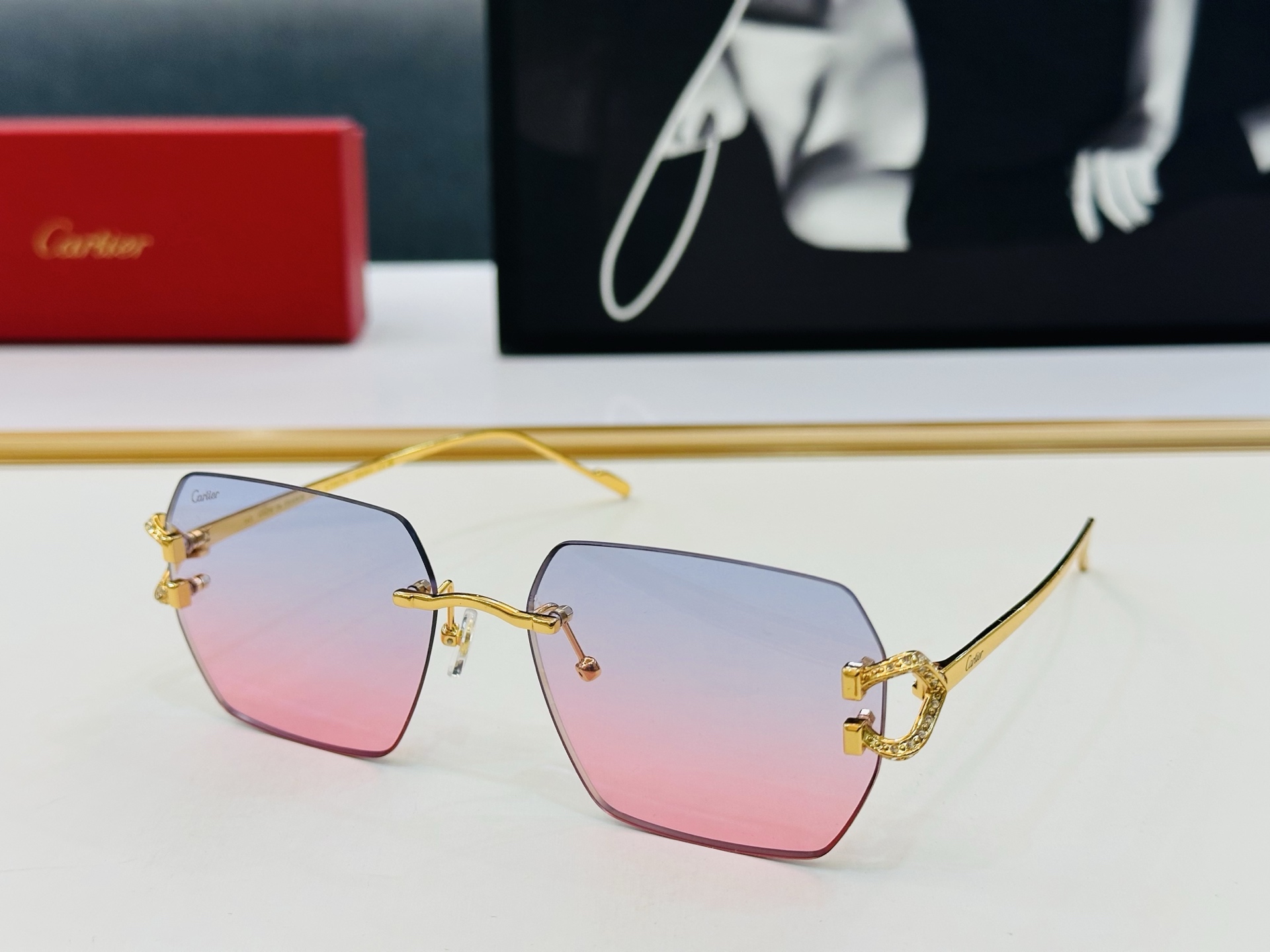 🆕 原版Cartie* 卡家 官网经典款 太阳镜 CT0577S Size：57口19-140 电镀工艺