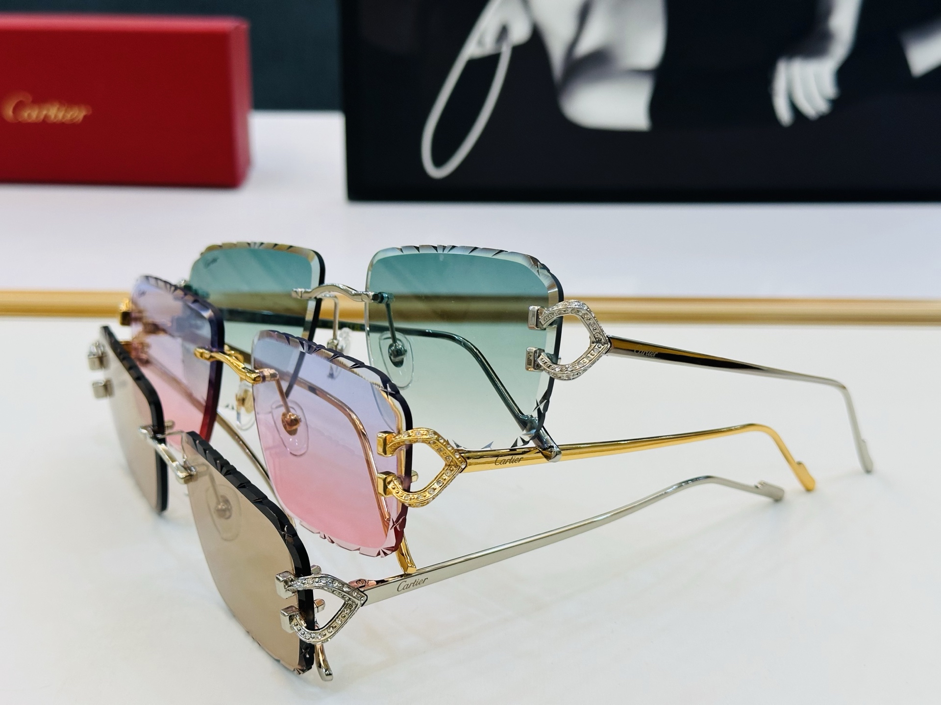 🆕 原版Cartie* 卡家 官网经典款 太阳镜 CT0576S Size：58口19-140 电镀工艺