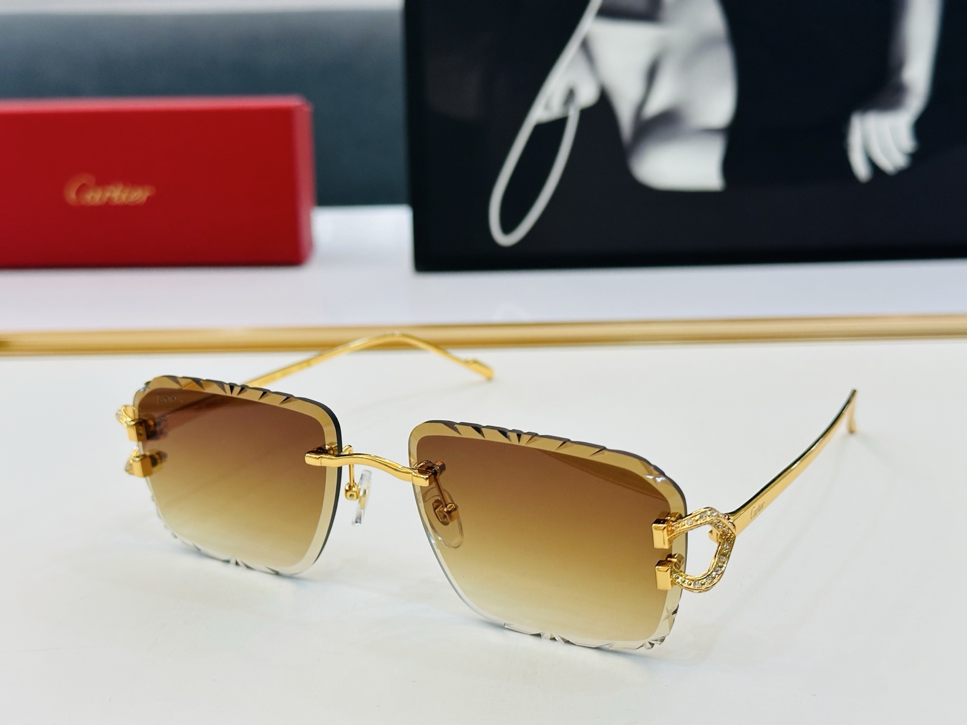 🆕 原版Cartie* 卡家 官网经典款 太阳镜 CT0576S Size：58口19-140 电镀工艺