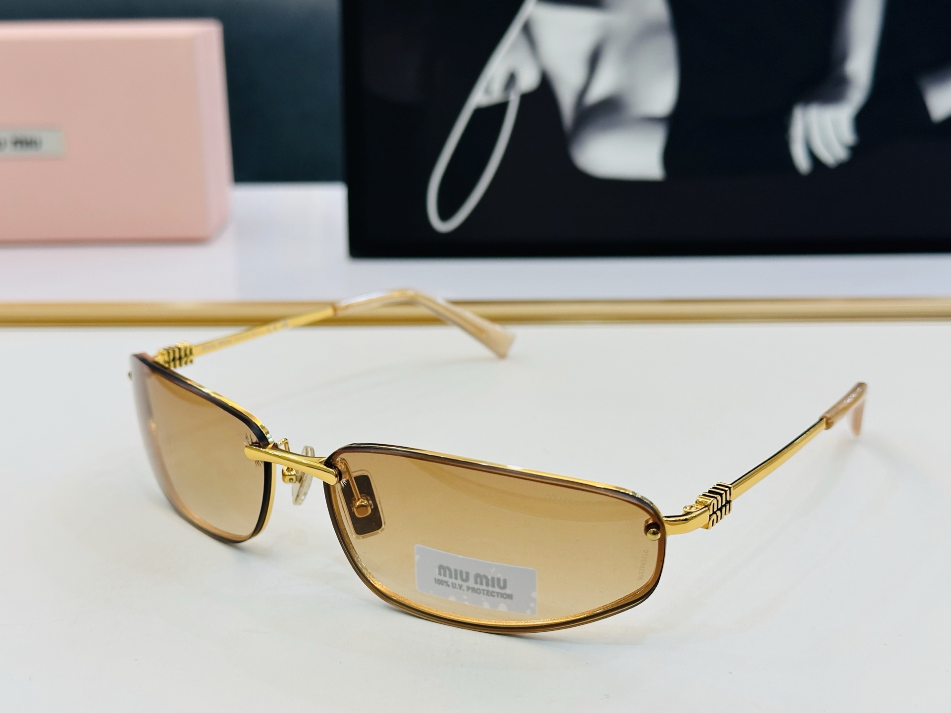 谬家 SMU A50 Size：60口15-130 女士太阳眼镜 镂空型玫瑰玫瑰 高档 B时尚墨镜潮人强