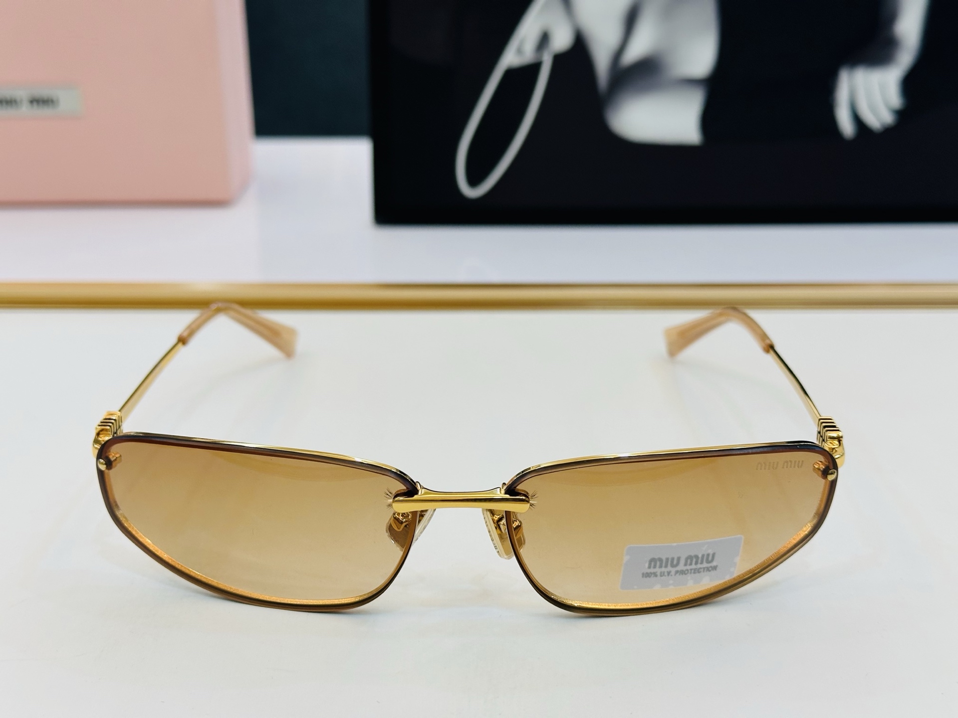 谬家 SMU A50 Size：60口15-130 女士太阳眼镜 镂空型玫瑰玫瑰 高档 B时尚墨镜潮人强